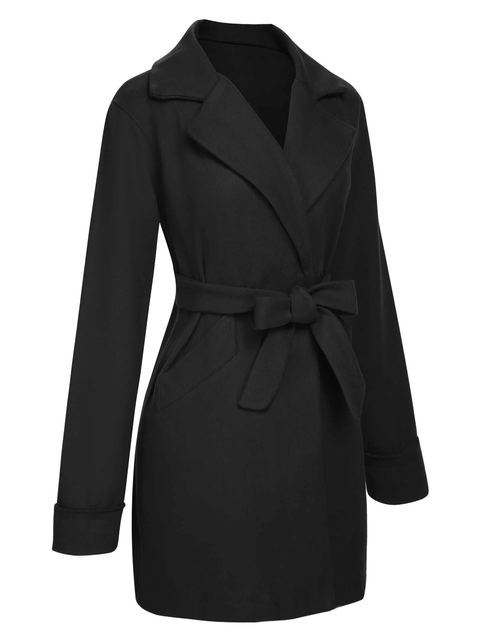 Manteau d'hiver ceinturé à revers des années 1960 - Image 8