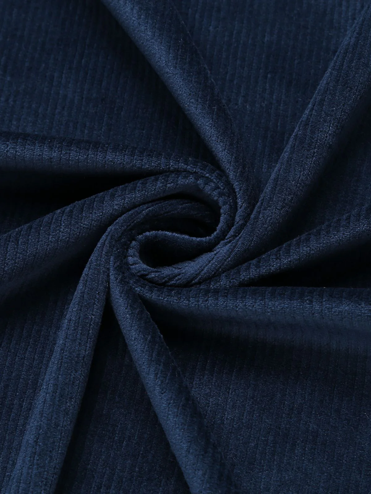 Manteau Long Velours Bleu Marine Années 1950 - Image 10