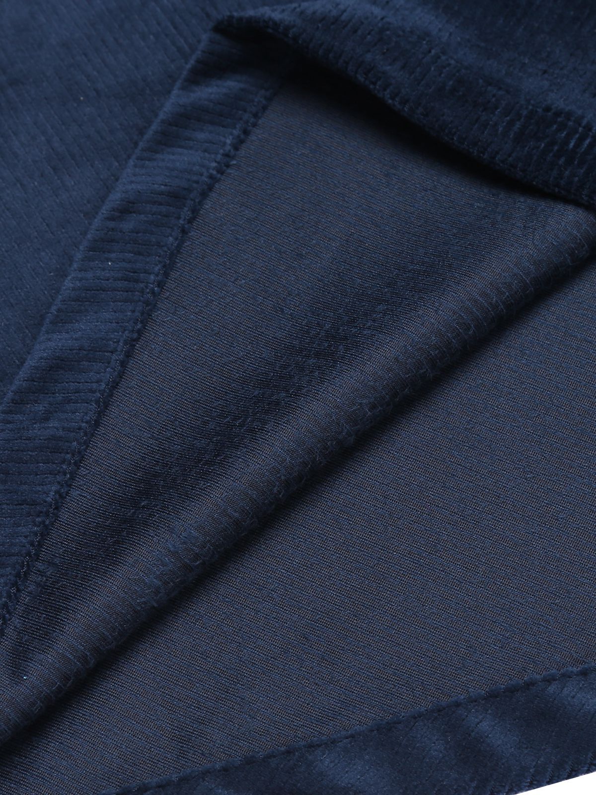 Manteau Long Velours Bleu Marine Années 1950 - Image 8