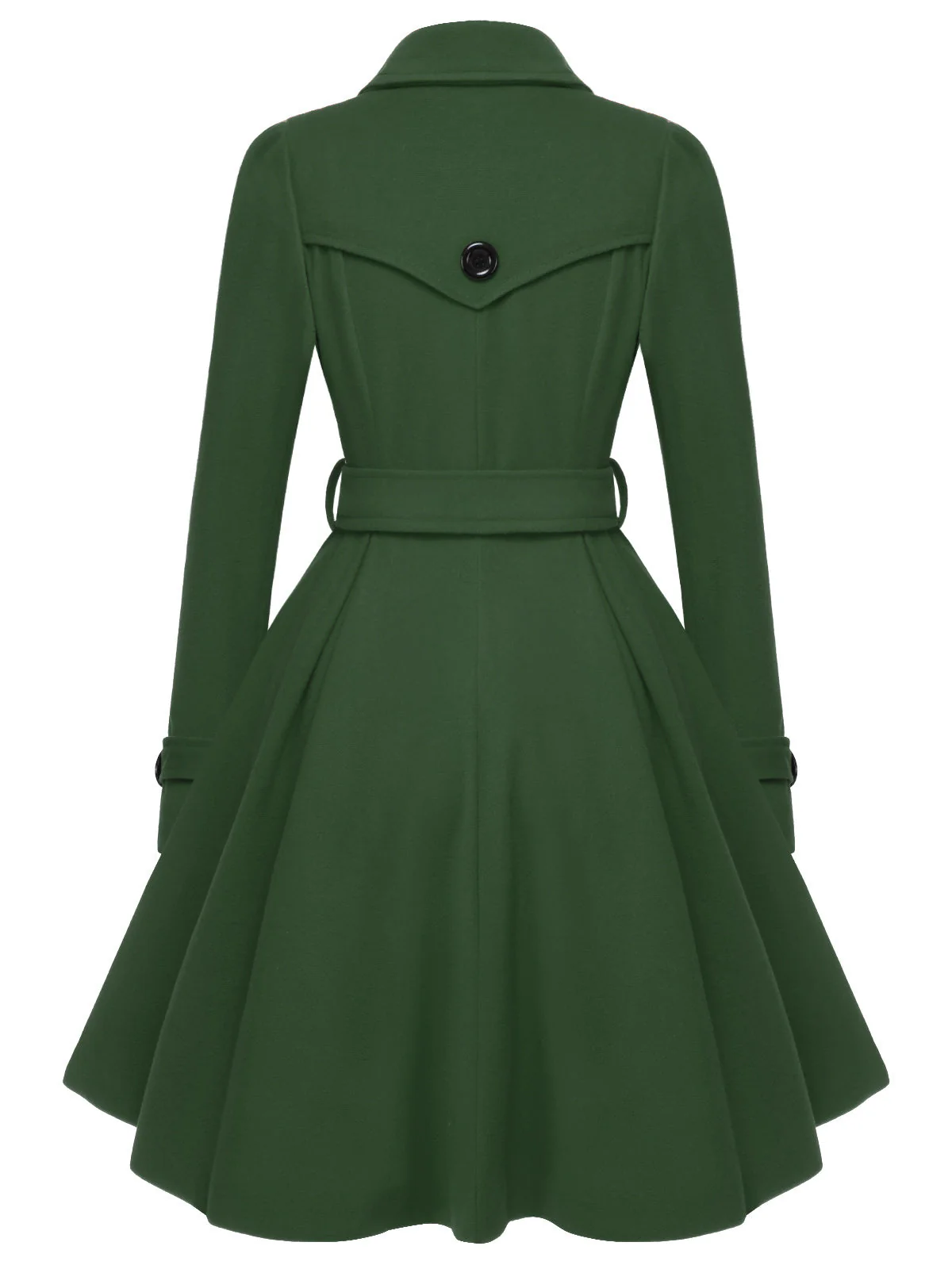 Manteau slim à revers couleur unie des années 1950 - Image 4