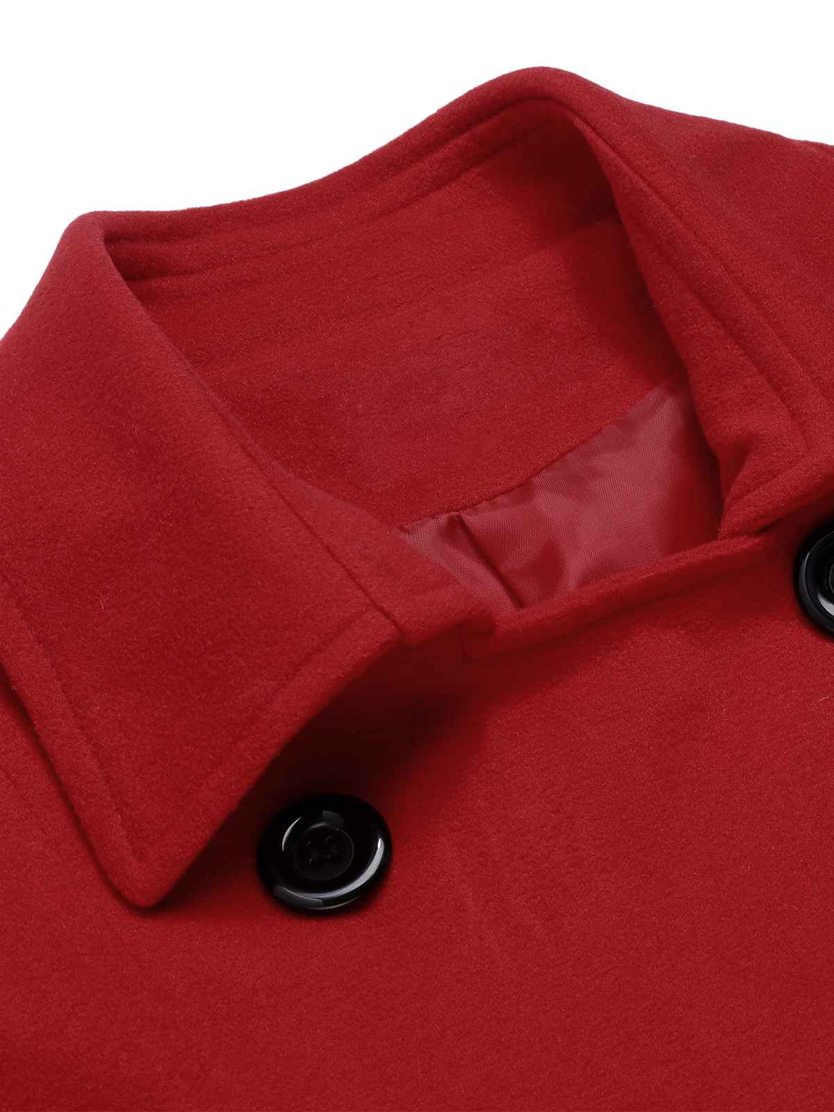 Manteau slim à revers couleur unie des années 1950 - Image 9