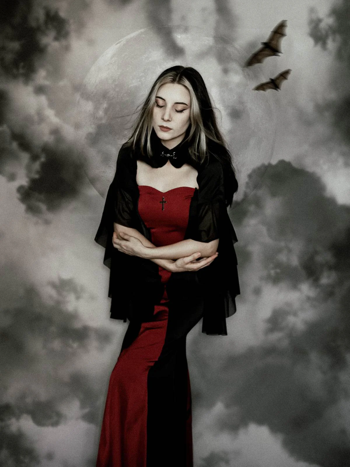 Manteau transparent patchwork Halloween noir des années 1930 - Image 3