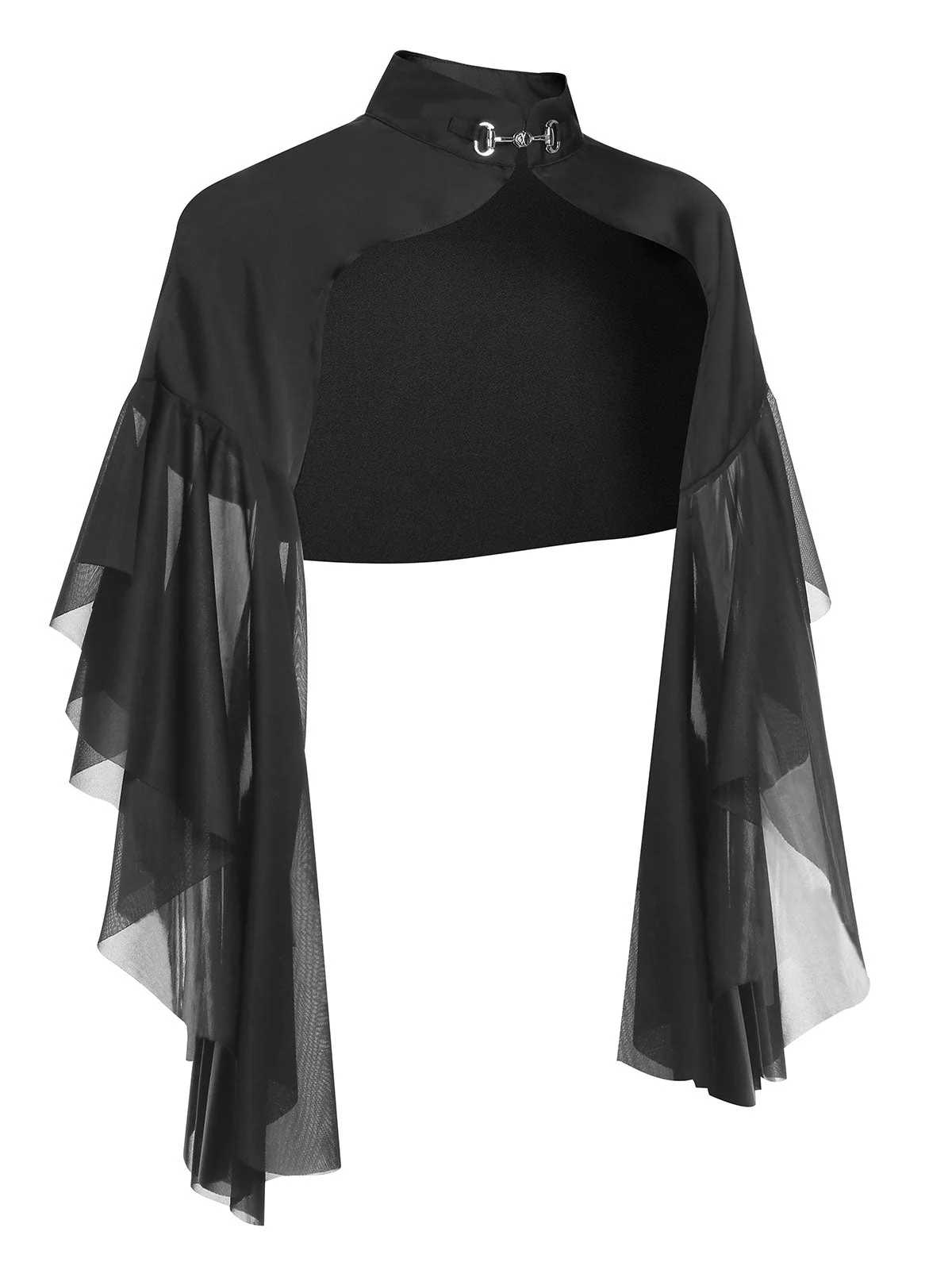 Manteau transparent patchwork Halloween noir des années 1930 - Image 5