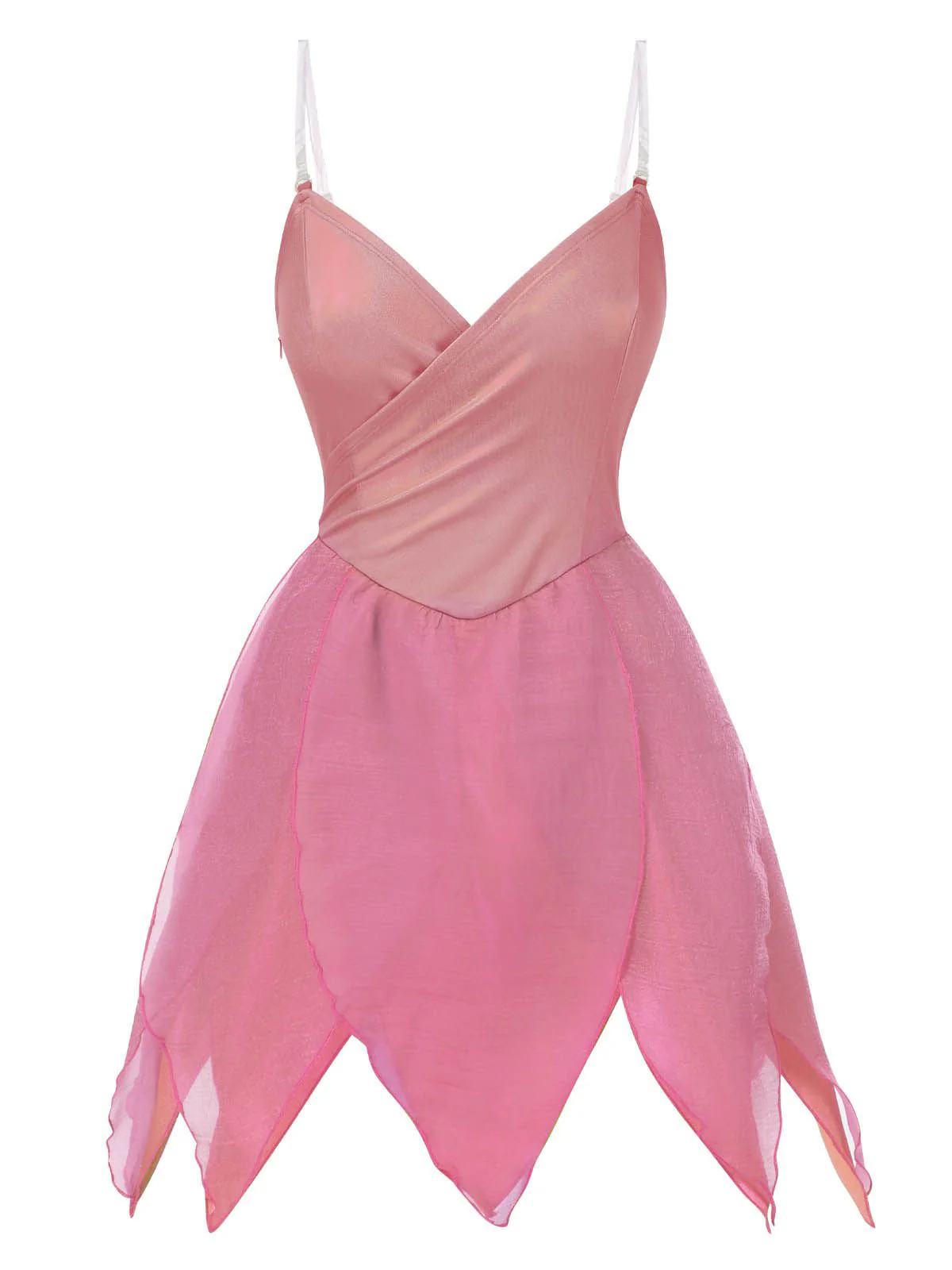 [Prévente] Mini-robe verte à ourlet pétales style fée Clochette des années 1970 - Image 10