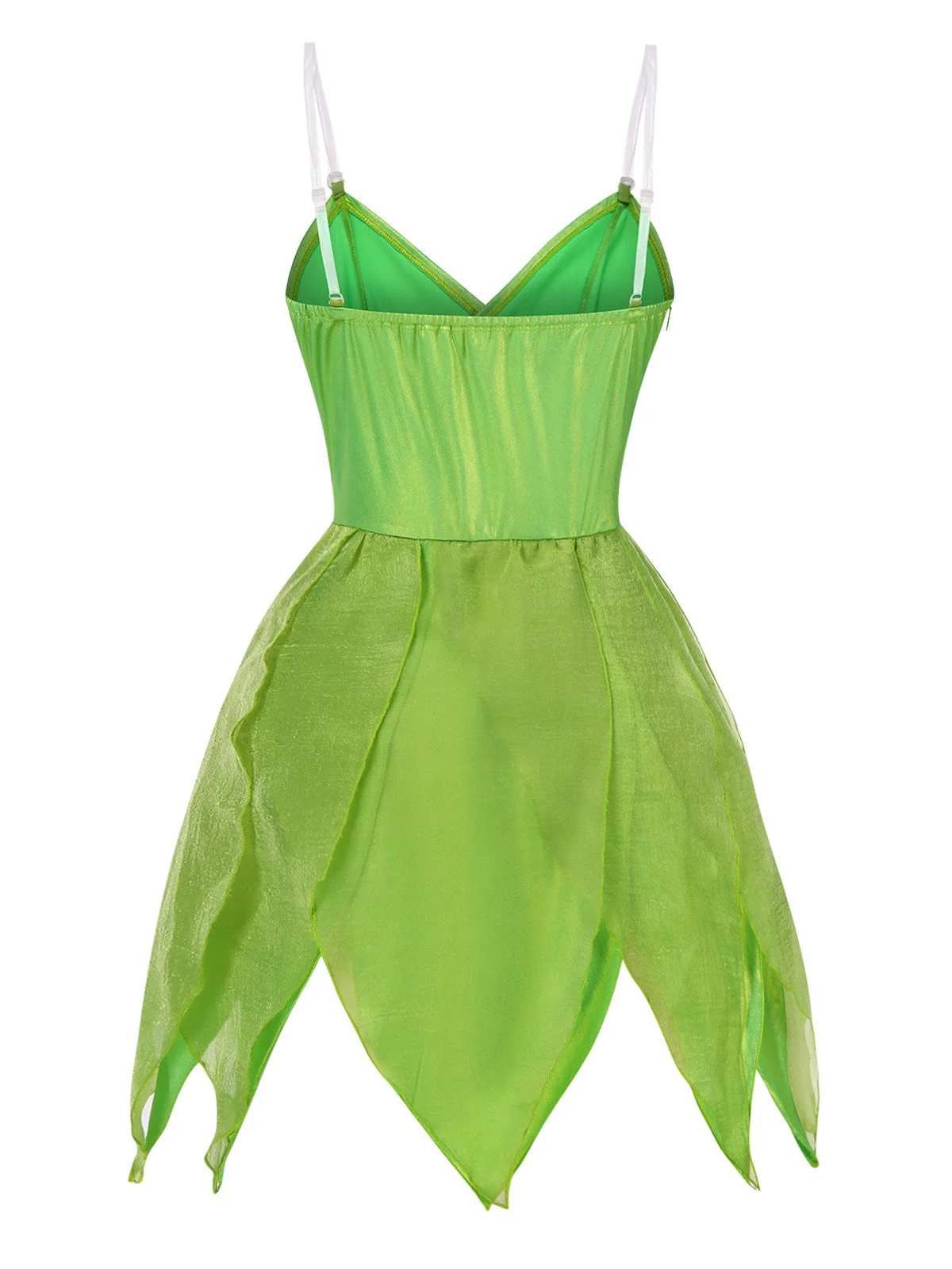 [Prévente] Mini-robe verte à ourlet pétales style fée Clochette des années 1970 - Image 6