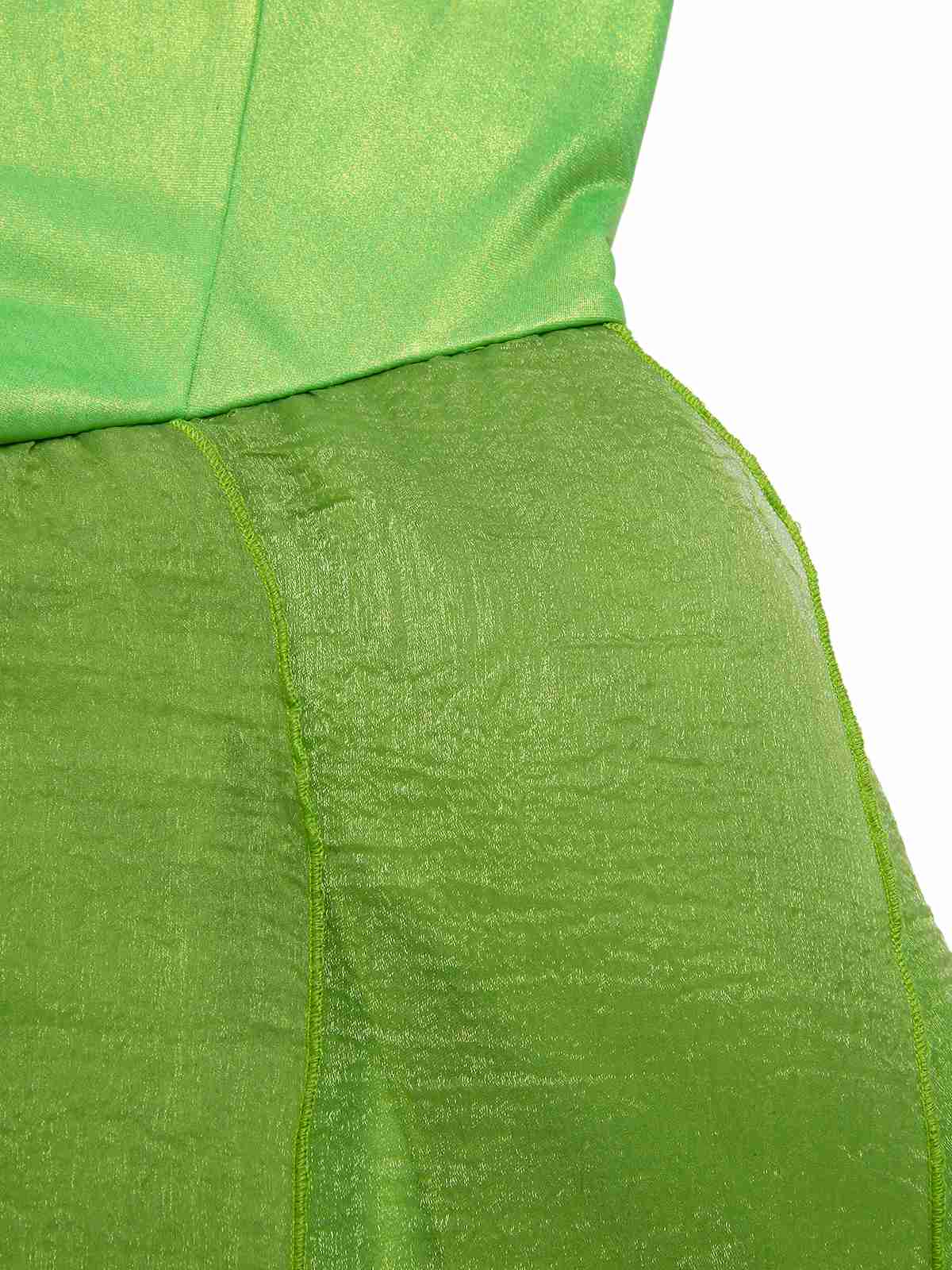 [Prévente] Mini-robe verte à ourlet pétales style fée Clochette des années 1970 - Image 7