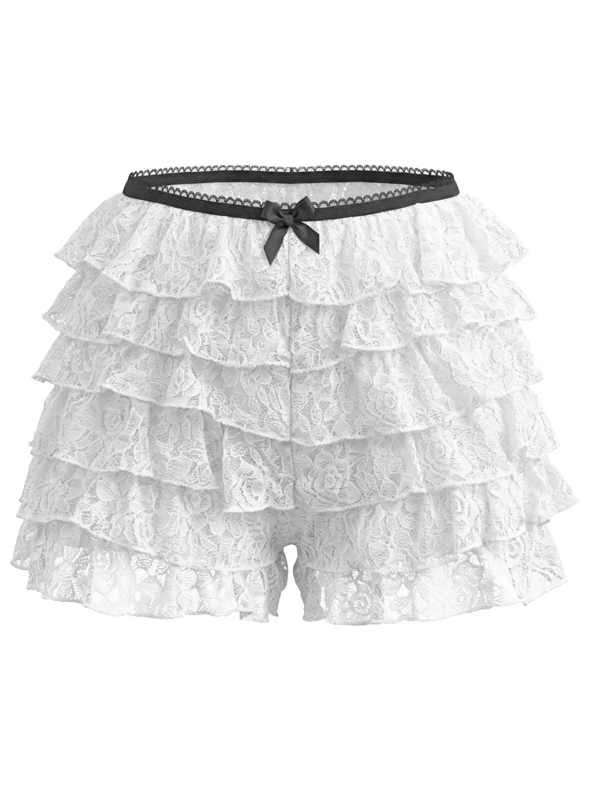Mini-shorts en dentelle unie années 1950 - Image 2
