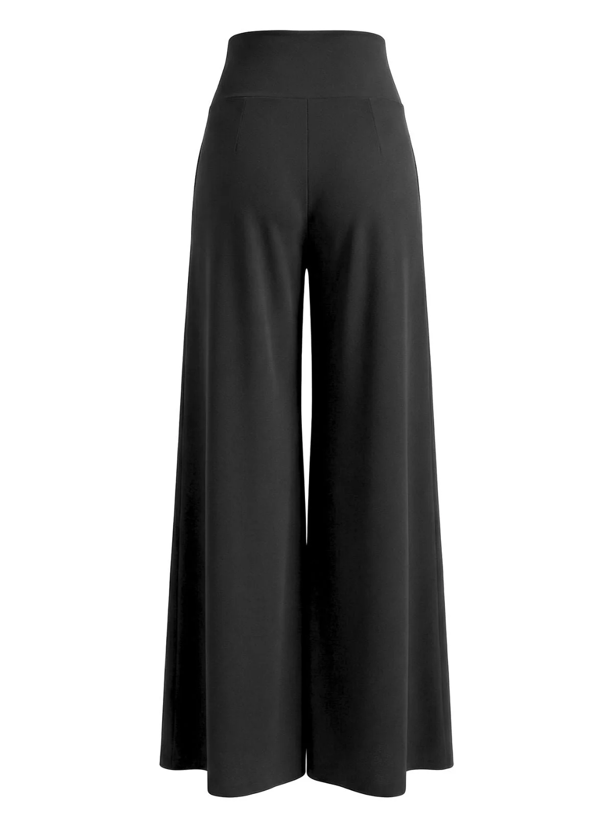 Pantalon à jambes larges taille haute et croisé années 1950 - Image 2