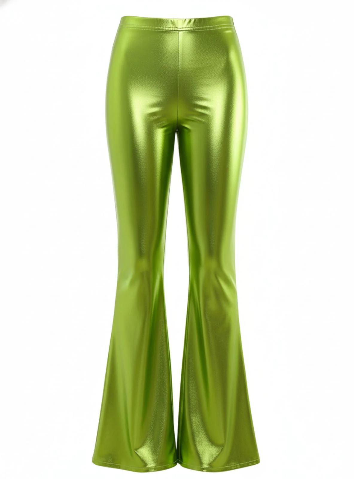 Pantalon bootcut moulant métallisé uni années 1970 - Image 6