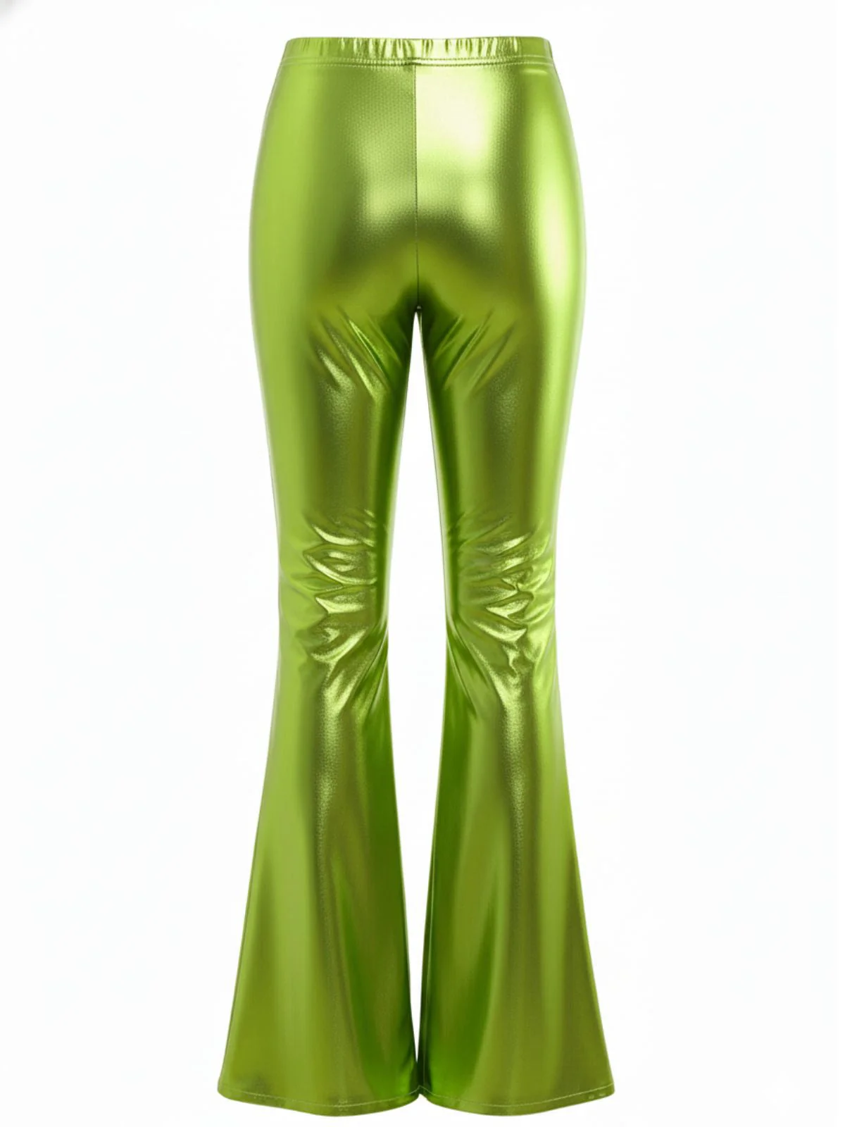 Pantalon bootcut moulant métallisé uni années 1970 - Image 7