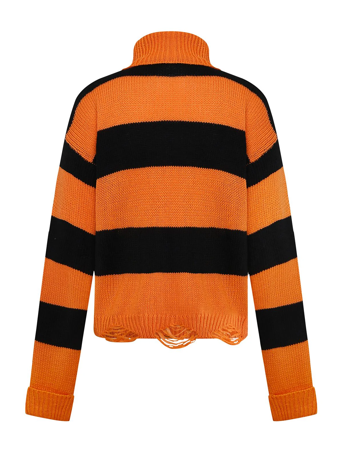 Pull en tricot orange à chauve-souris Halloween années 1950 - Image 2