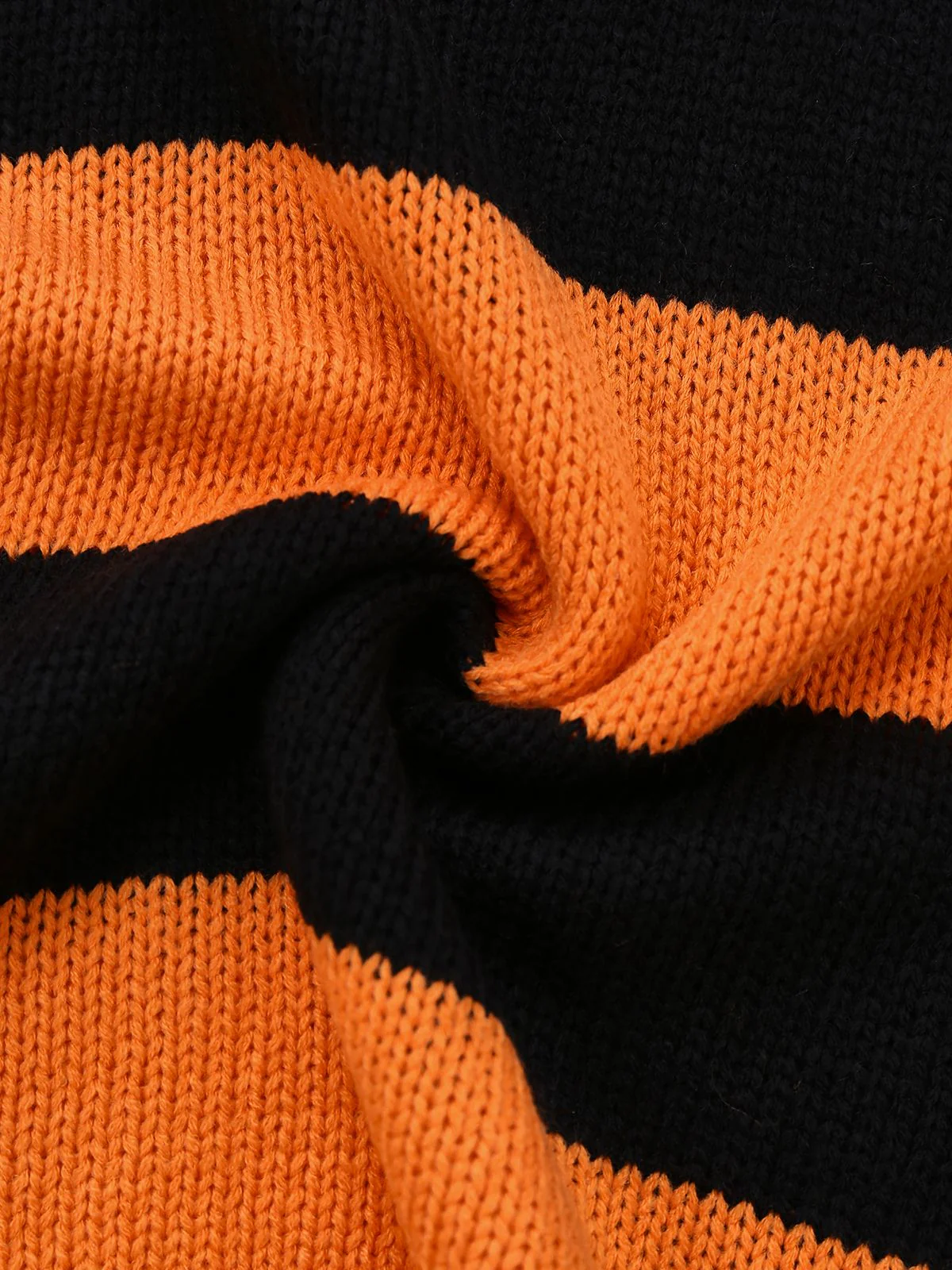Pull en tricot orange à chauve-souris Halloween années 1950 - Image 5