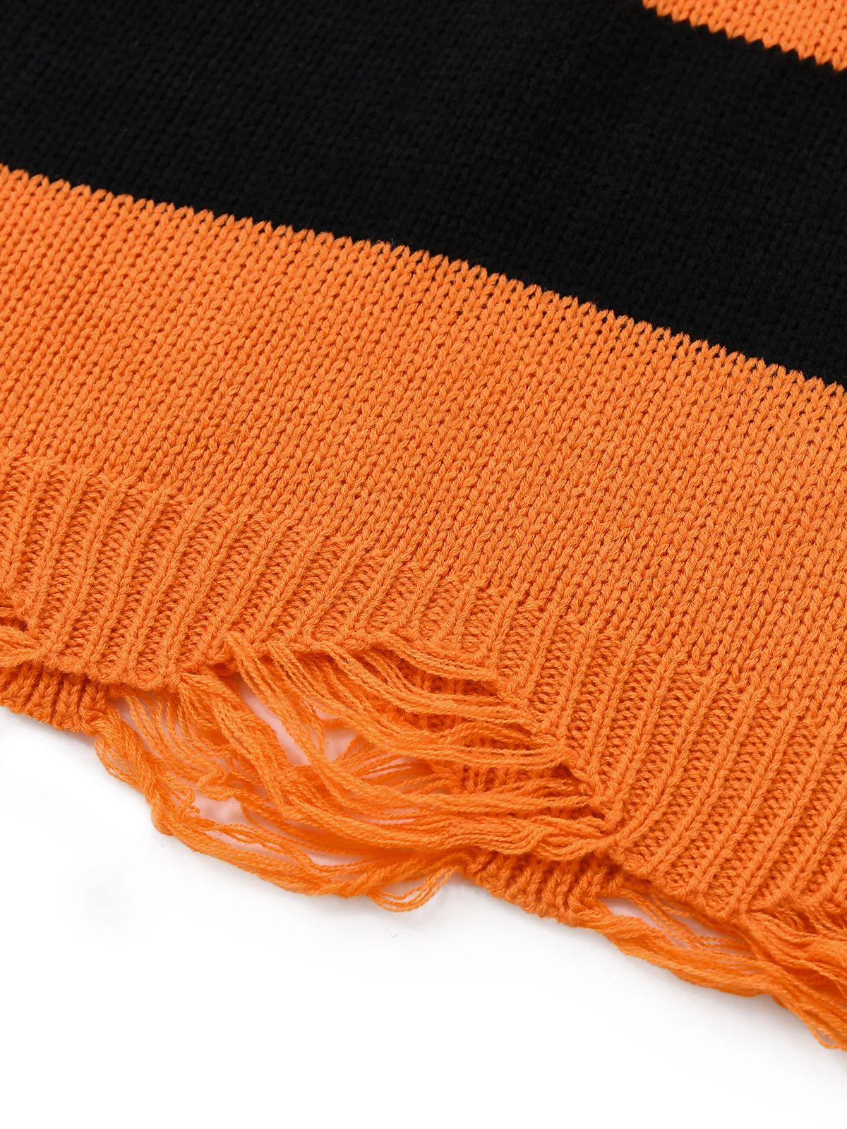 Pull en tricot orange à chauve-souris Halloween années 1950 - Image 6