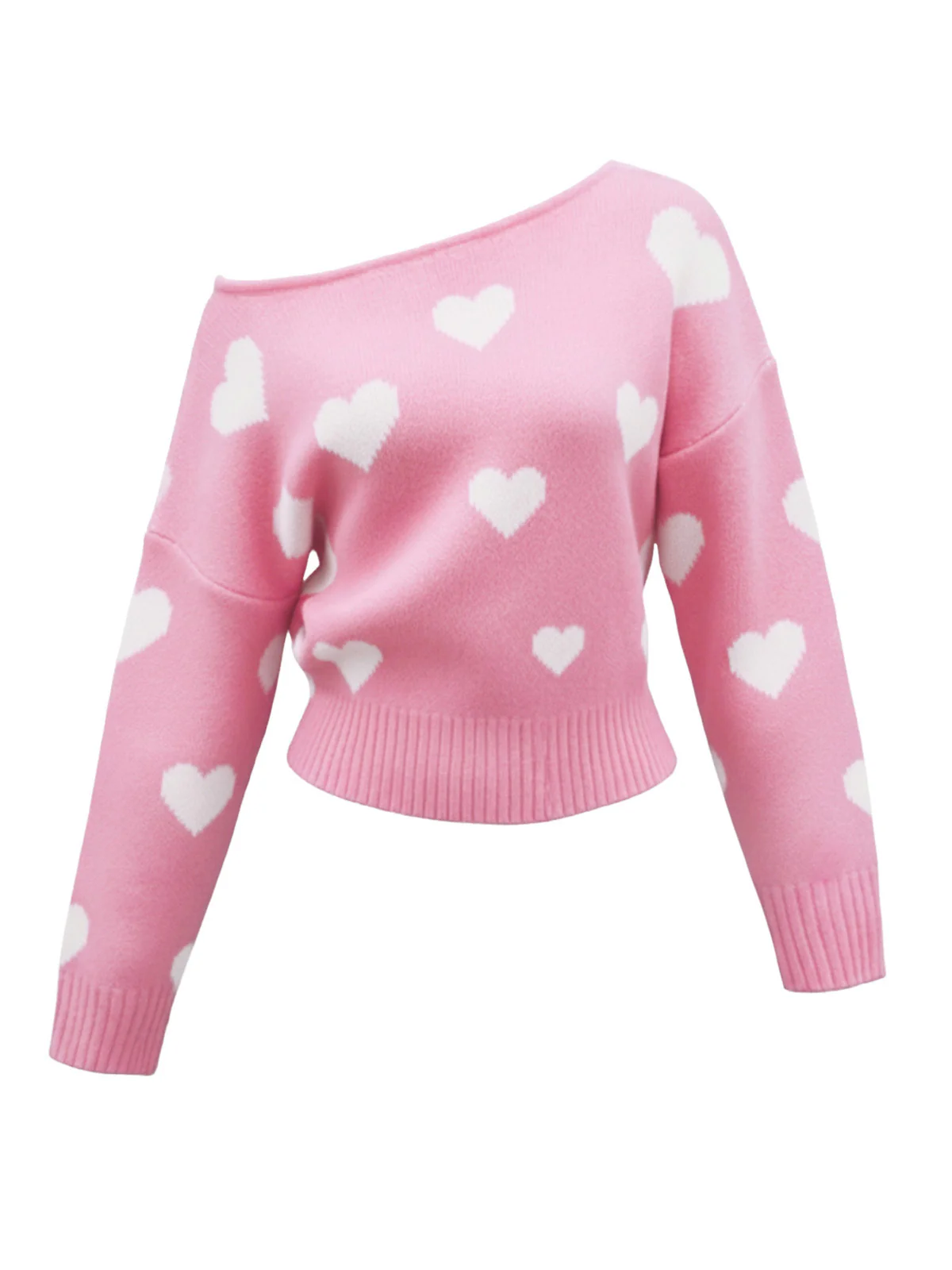 Pull à épaules obliques et motif flocon de neige de Noël des années 1970 - Image 6