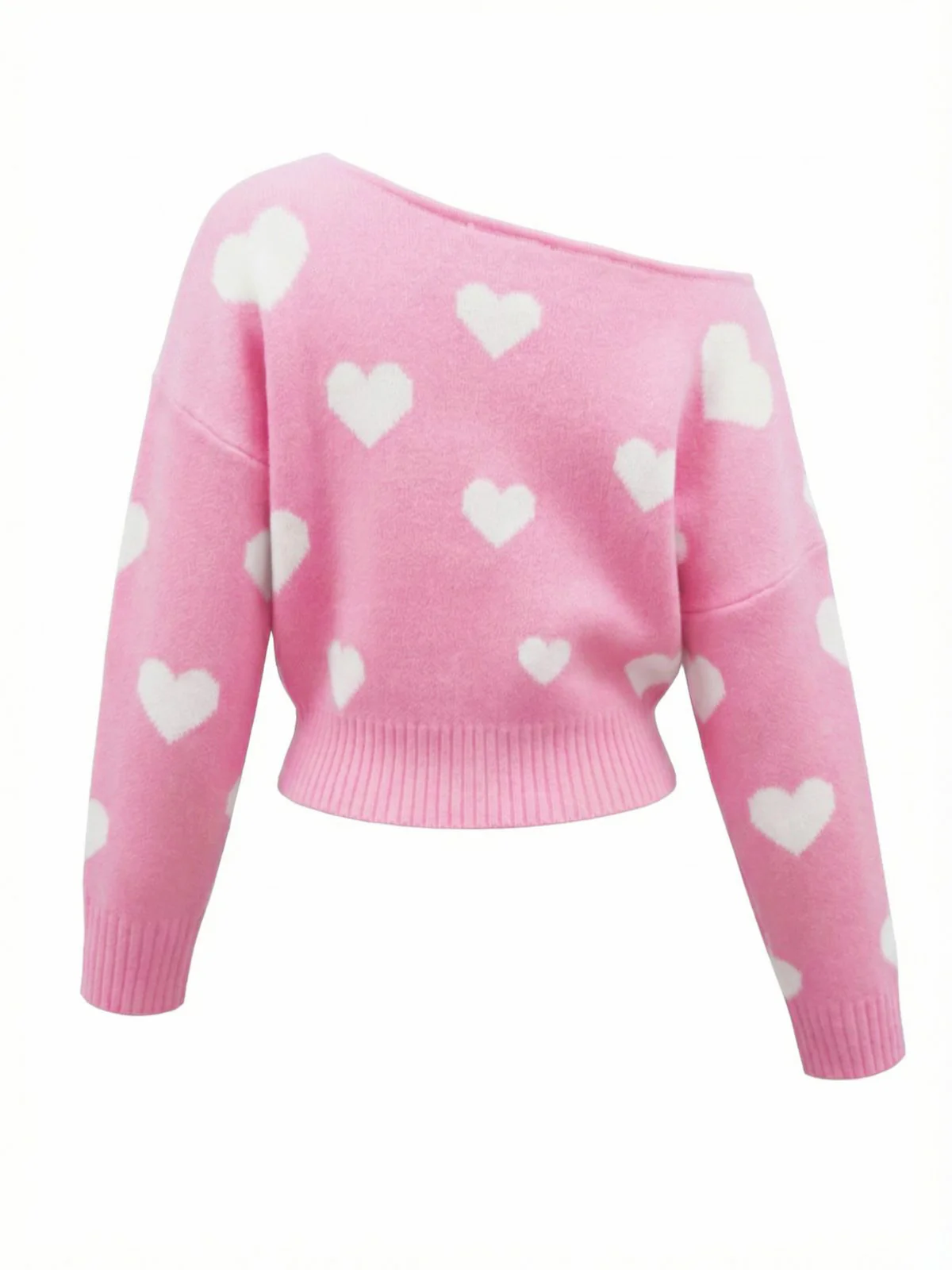 Pull à épaules obliques et motif flocon de neige de Noël des années 1970 - Image 8