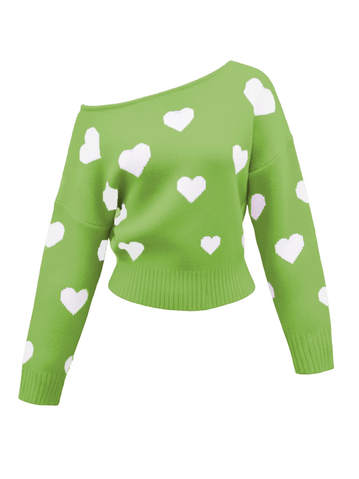 Pull à épaules obliques et motif flocon de neige de Noël des années 1970 - Image 9
