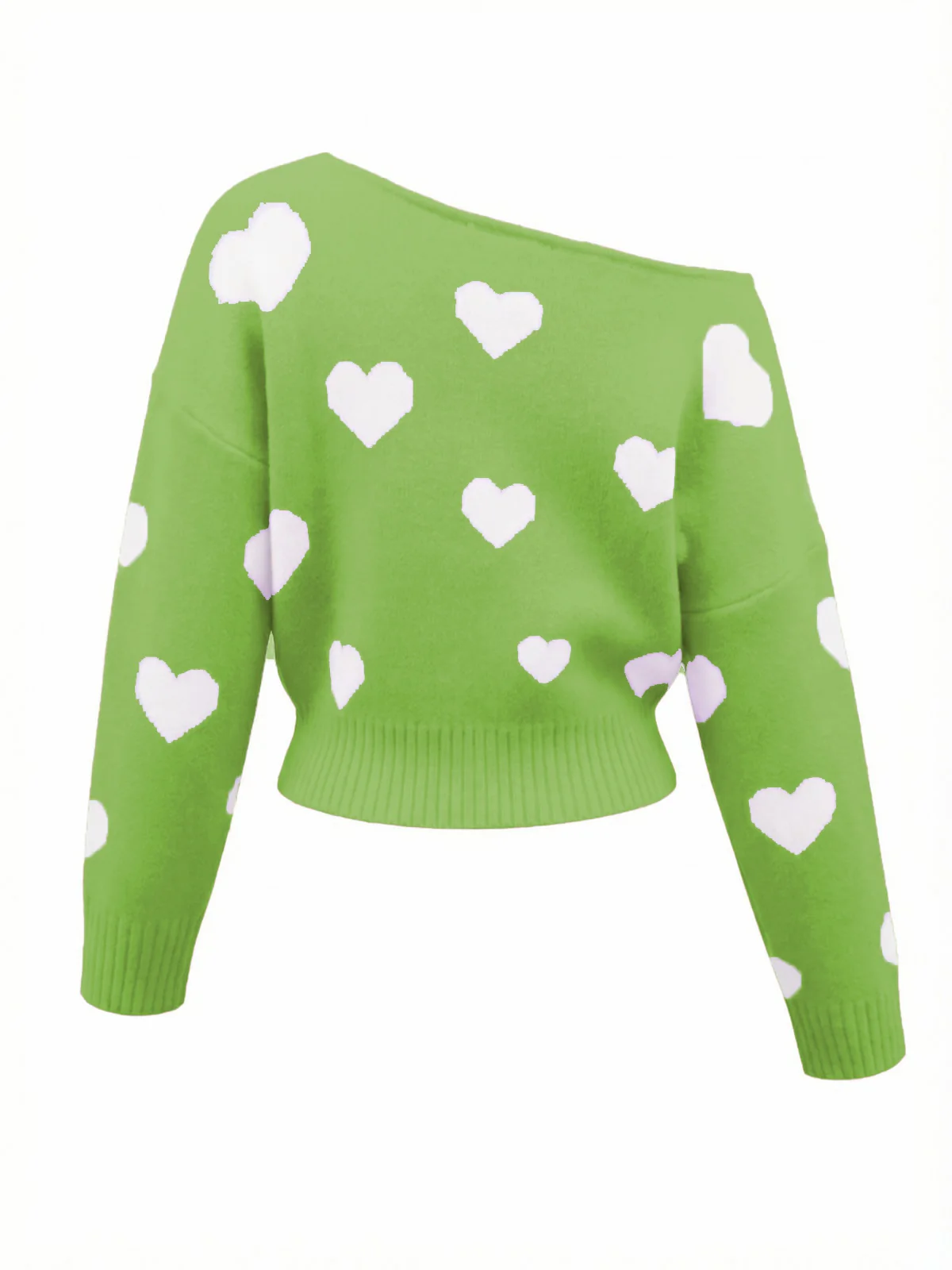 Pull à épaules obliques et motif flocon de neige de Noël des années 1970 - Image 12