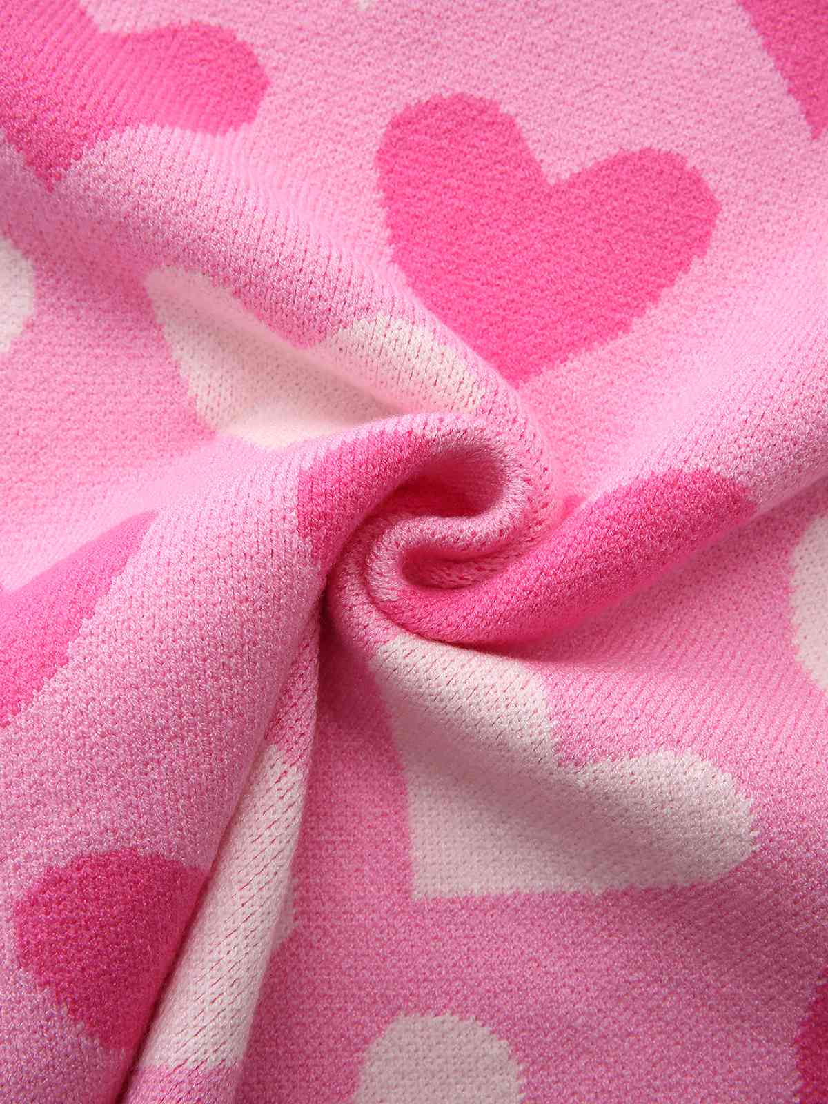Pull rose perles en forme de cœur années 1950 - Image 8