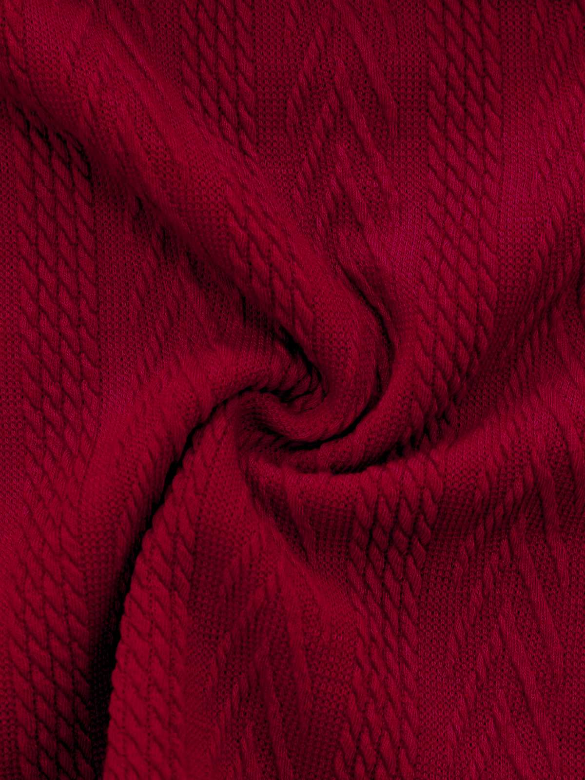 Pull tricoté rouge à épaules dénudées années 1950 - Image 7