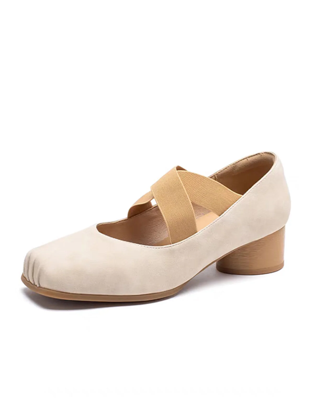 Chaussures rétro à talons hauts et brides croisées