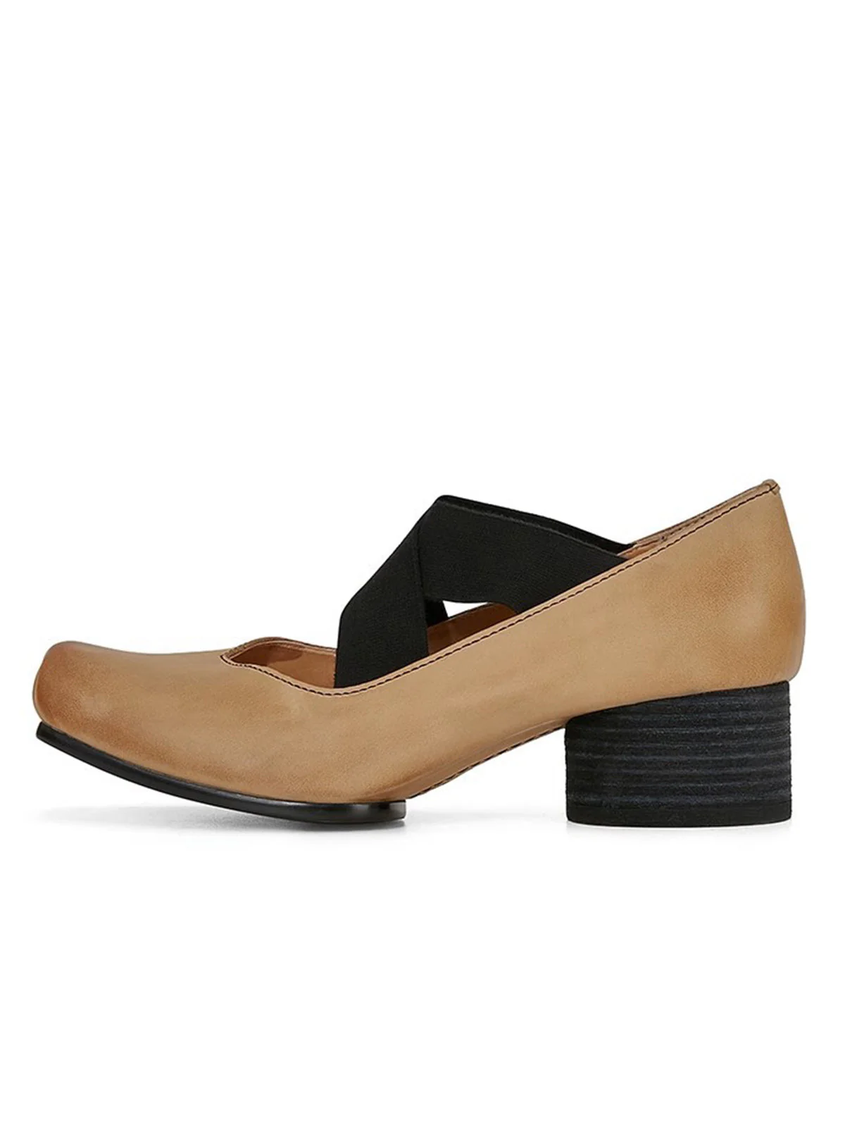 Chaussures rétro à talons hauts et brides croisées - Image 4