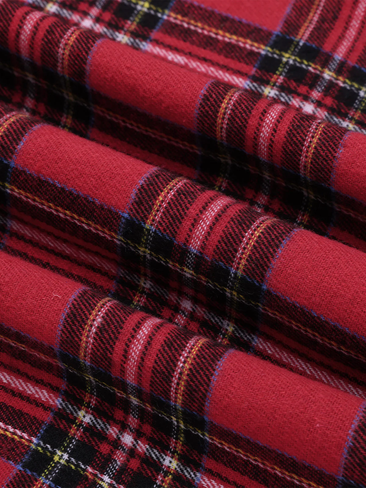 Robe à bretelles à carreaux tartan rouge des années 1960 - Image 4