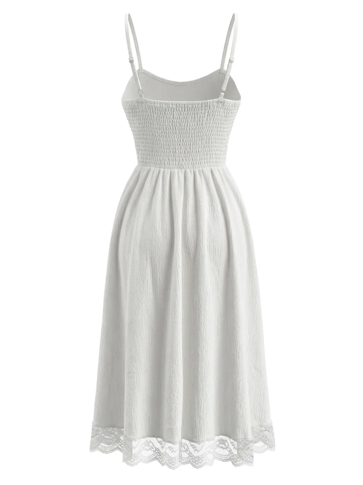 Robe à Bretelles Fines en Dentelle Années 1970 - Image 3