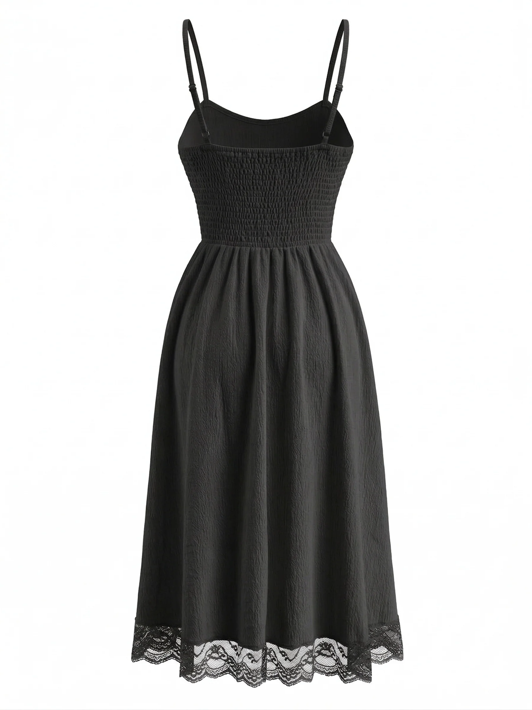 Robe à Bretelles Fines en Dentelle Années 1970 - Image 5