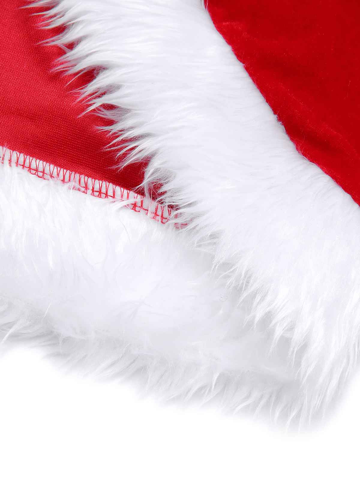 Robe à capuche avec ourlet en fourrure du Père Noël des années 1950 - Image 8