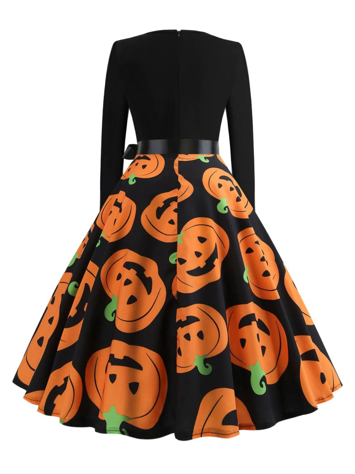 Robe col pétale et toile d'araignée Halloween années 1950 - Image 5