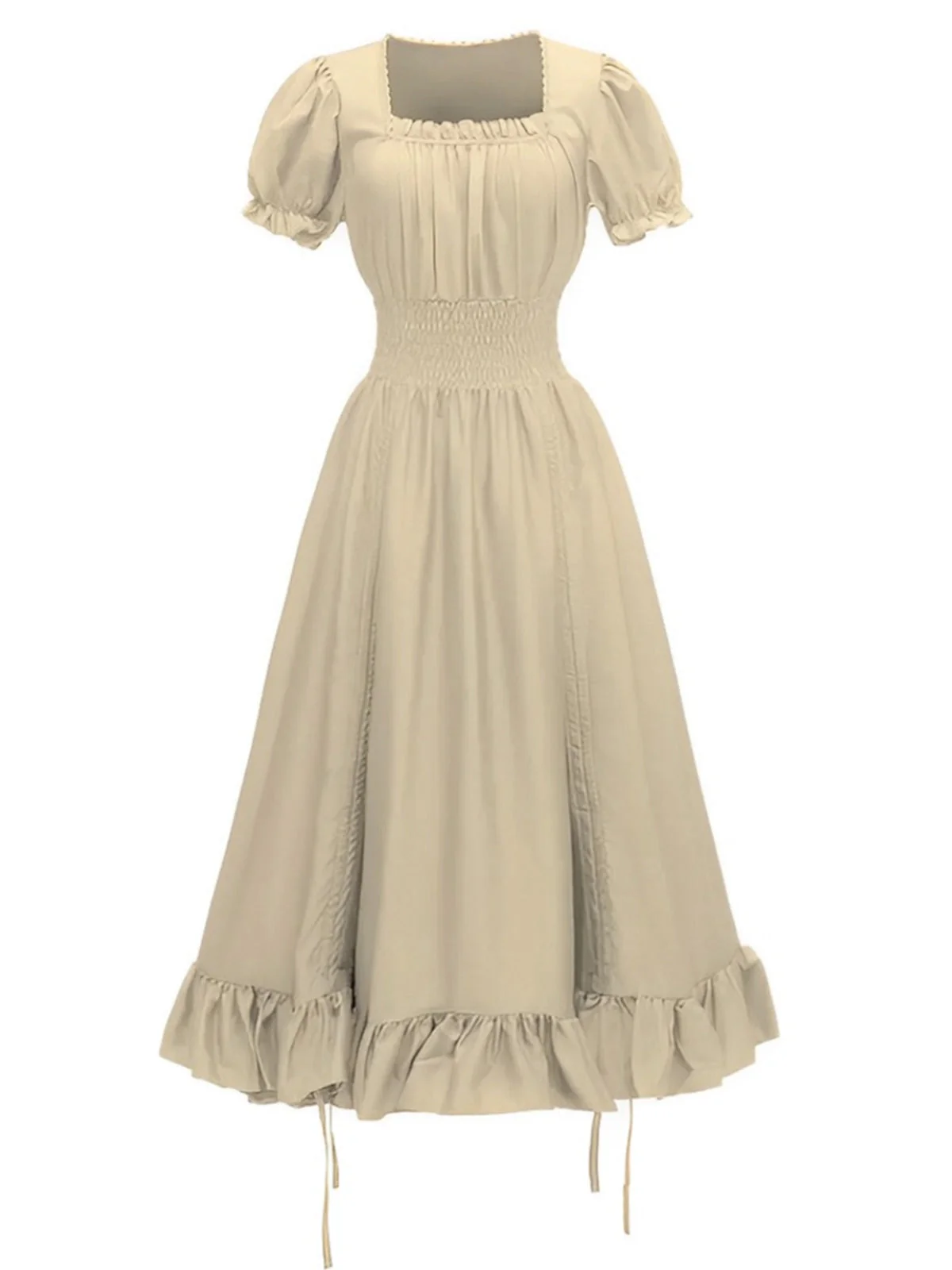 Robe à manches bouffantes et à col carré des années 1930 - Image 13