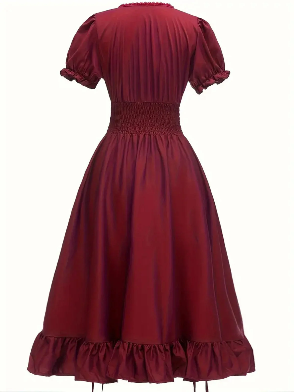 Robe à manches bouffantes et à col carré des années 1930 - Image 7