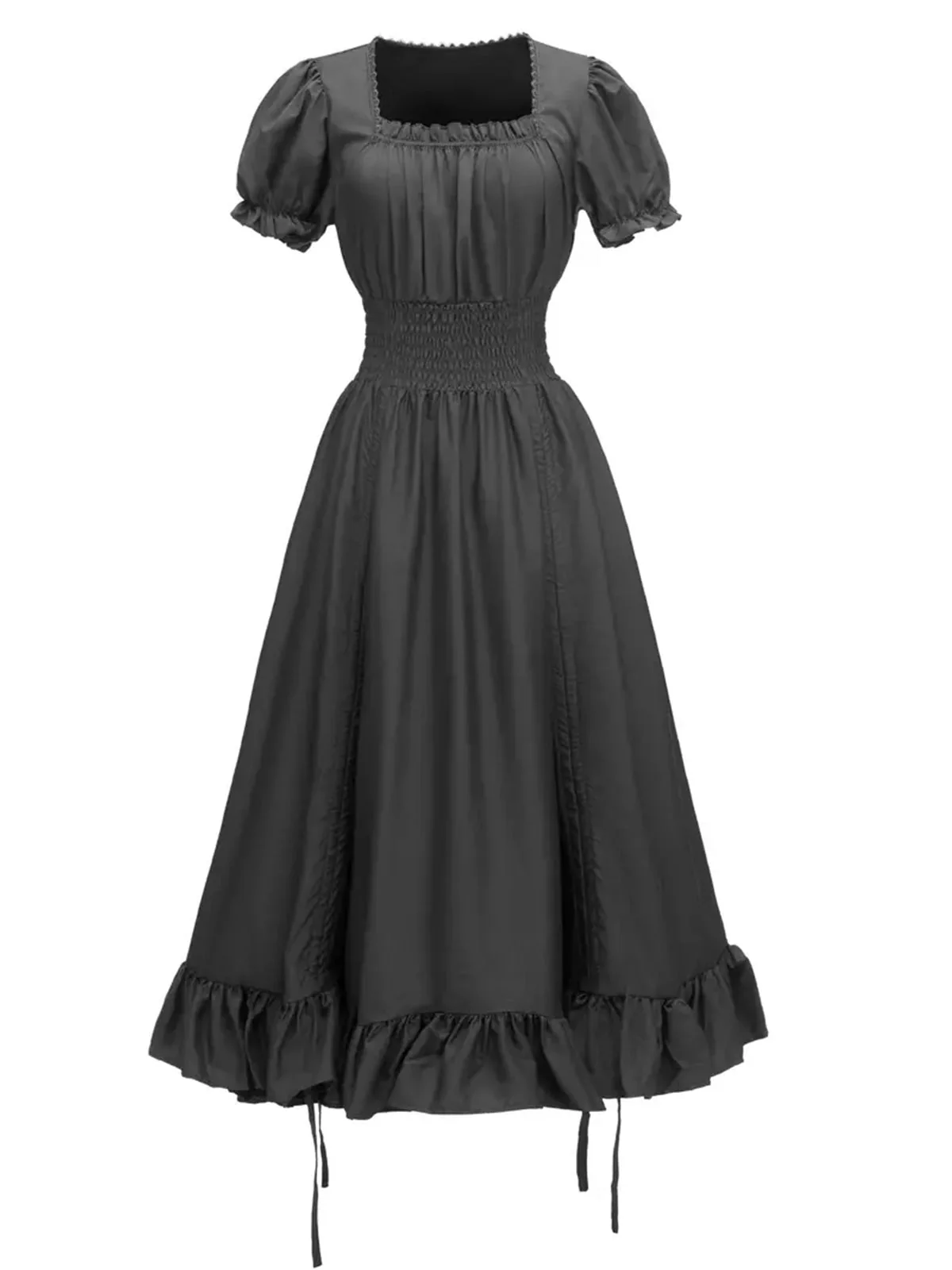 Robe à manches bouffantes et à col carré des années 1930 - Image 8