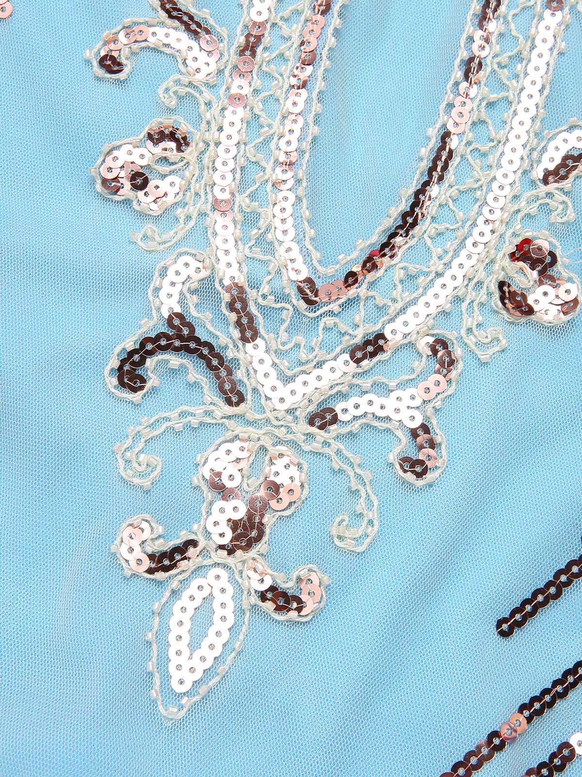 Robe à paillettes brodées à épaules dénudées des années 1920 - Image 12