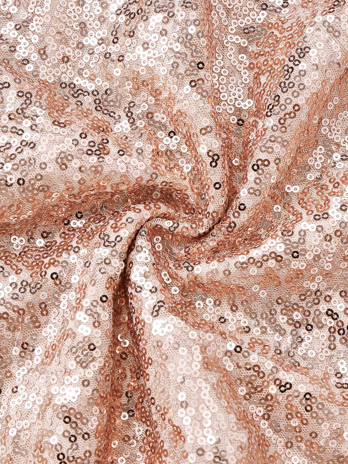 Robe à sequins champagne à épaules dénudées années 1930 - Image 4