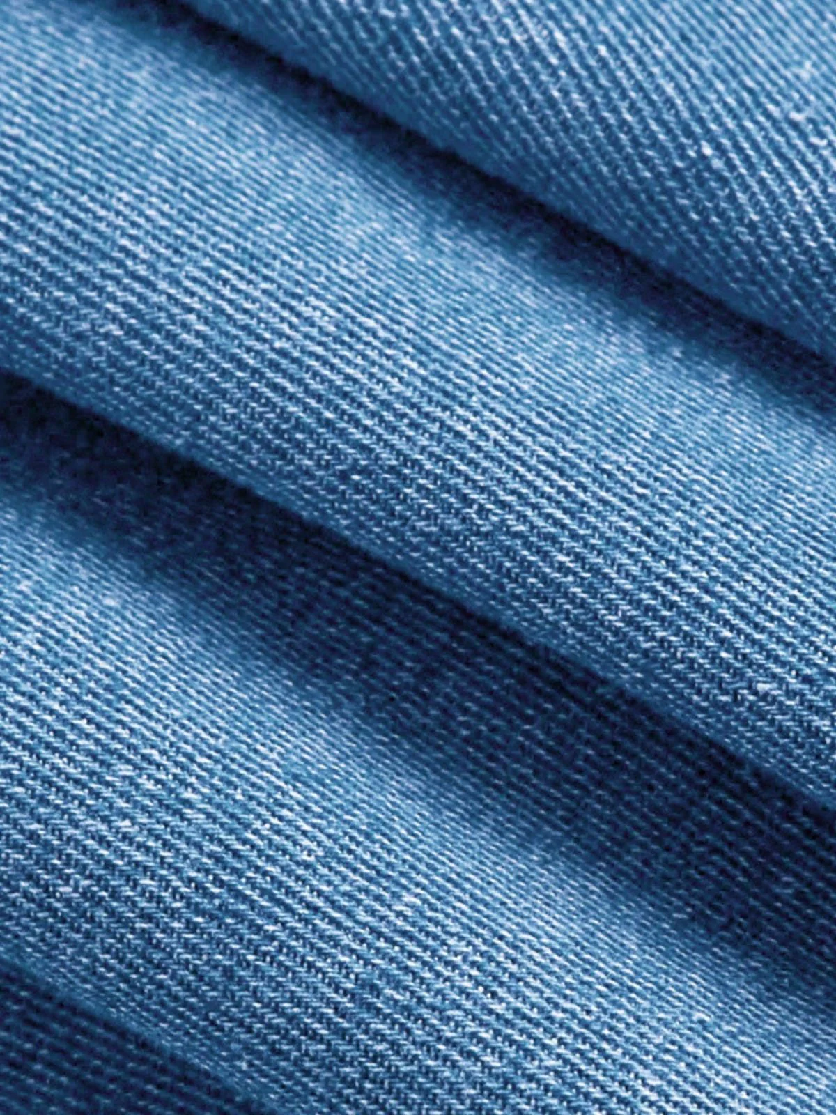 Robe Bleu Bretelles Fines Corset Denim Années 1950 - Image 9
