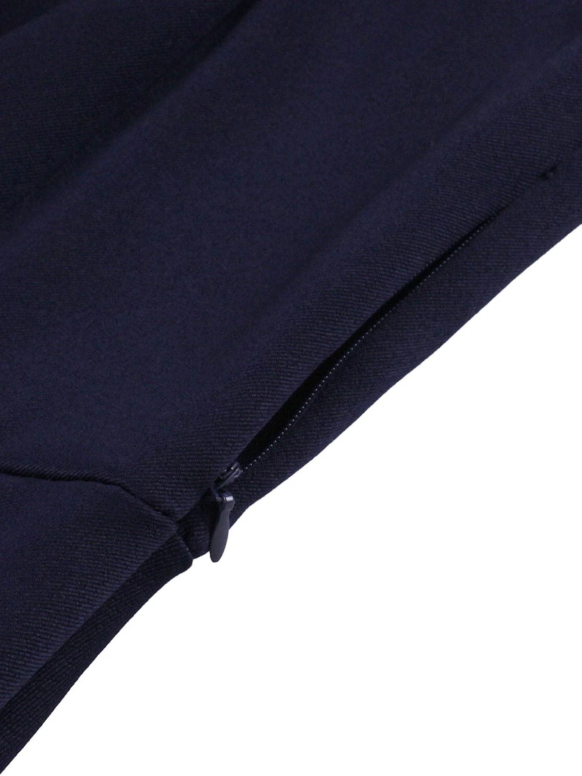 Robe bleu marine style nautique col carré avec ceinture des années 1950 - Image 4