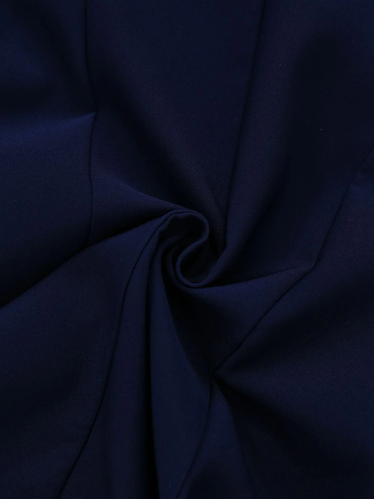 Robe bleue foncé à boutons et poignets bruts années 1960 - Image 5