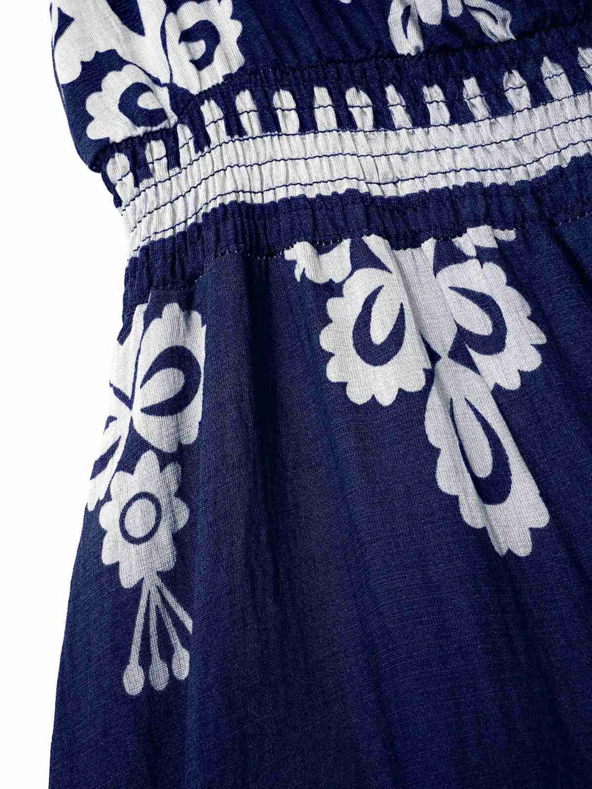 Robe bohémienne à col V motif tribal des années 1970 - Image 4