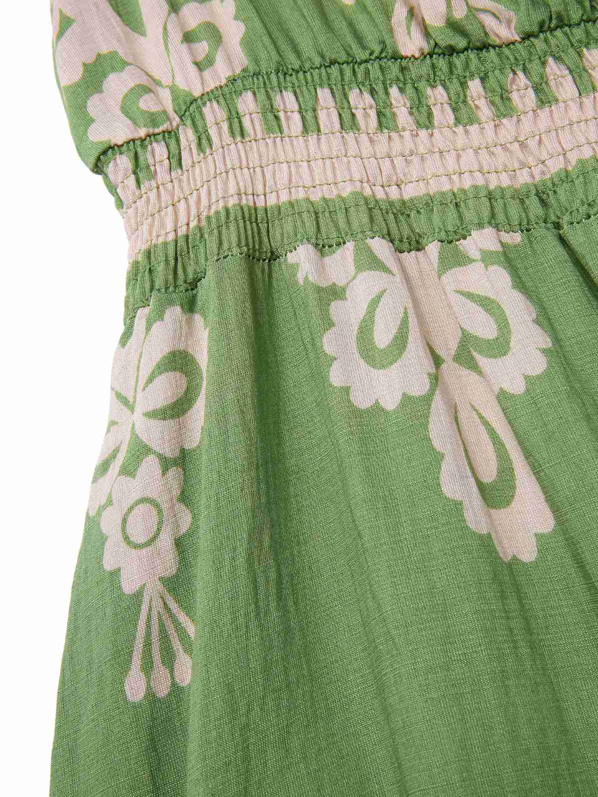 Robe bohémienne à col V motif tribal des années 1970 - Image 8