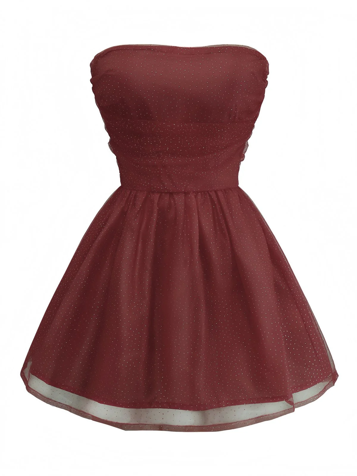 Robe bustier en tulle à paillettes et dos noué années 1960 - Image 11