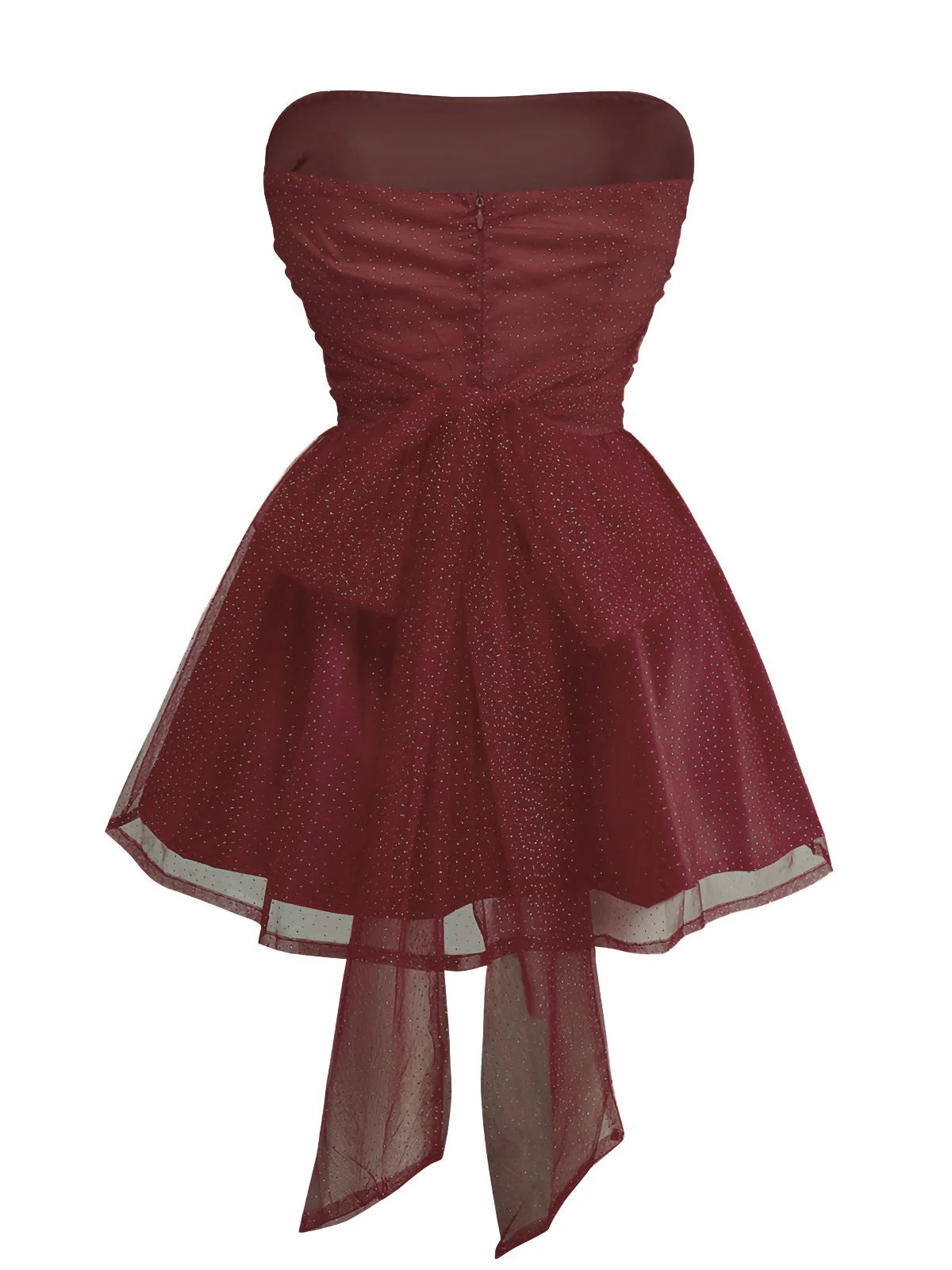 Robe bustier en tulle à paillettes et dos noué années 1960 - Image 12