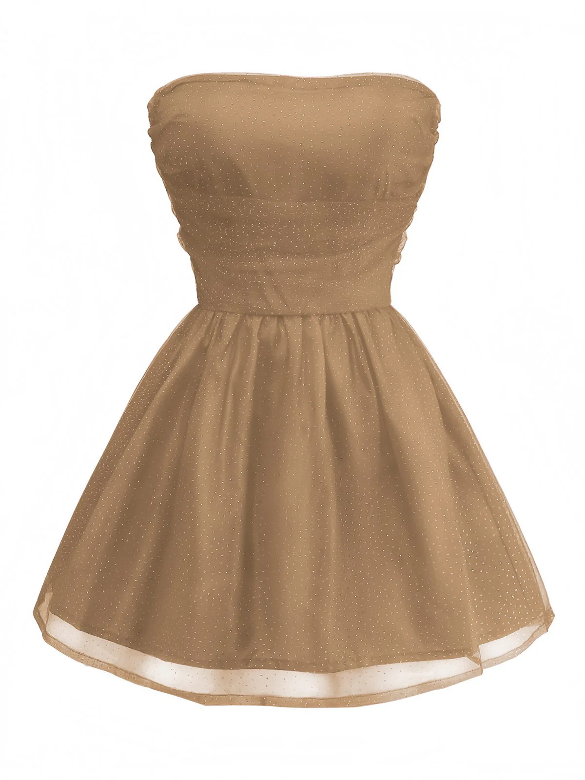 Robe bustier en tulle à paillettes et dos noué années 1960 - Image 13