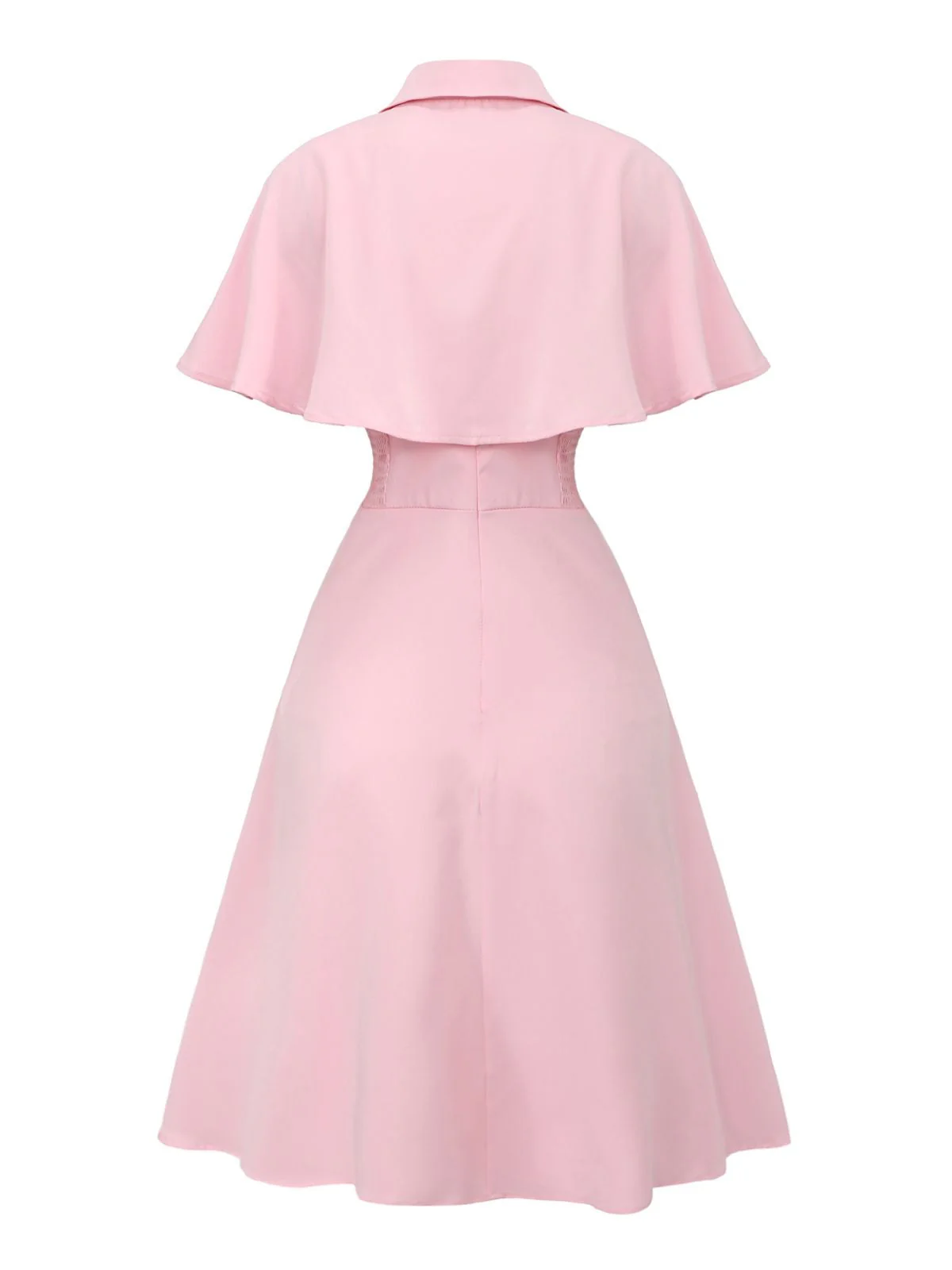 Robe capelet à revers uni des années 1950 - Image 3