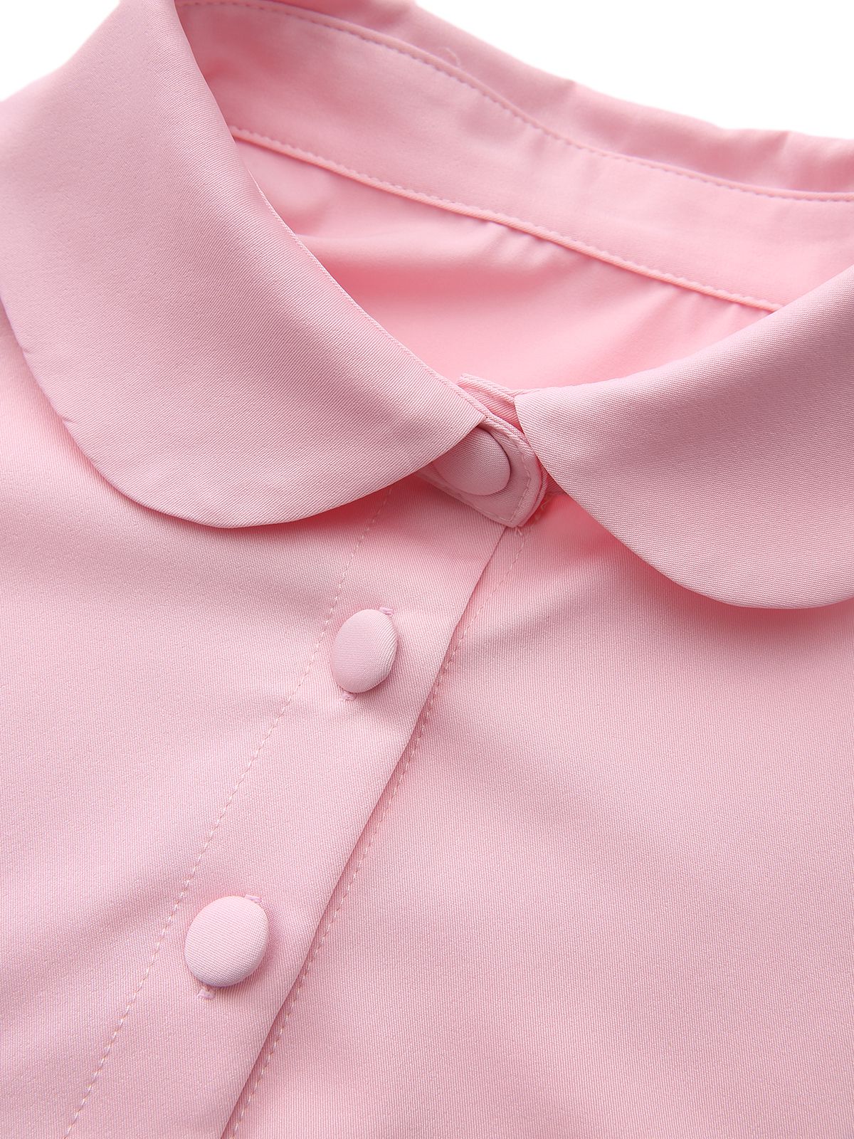 Robe capelet à revers uni des années 1950 - Image 4