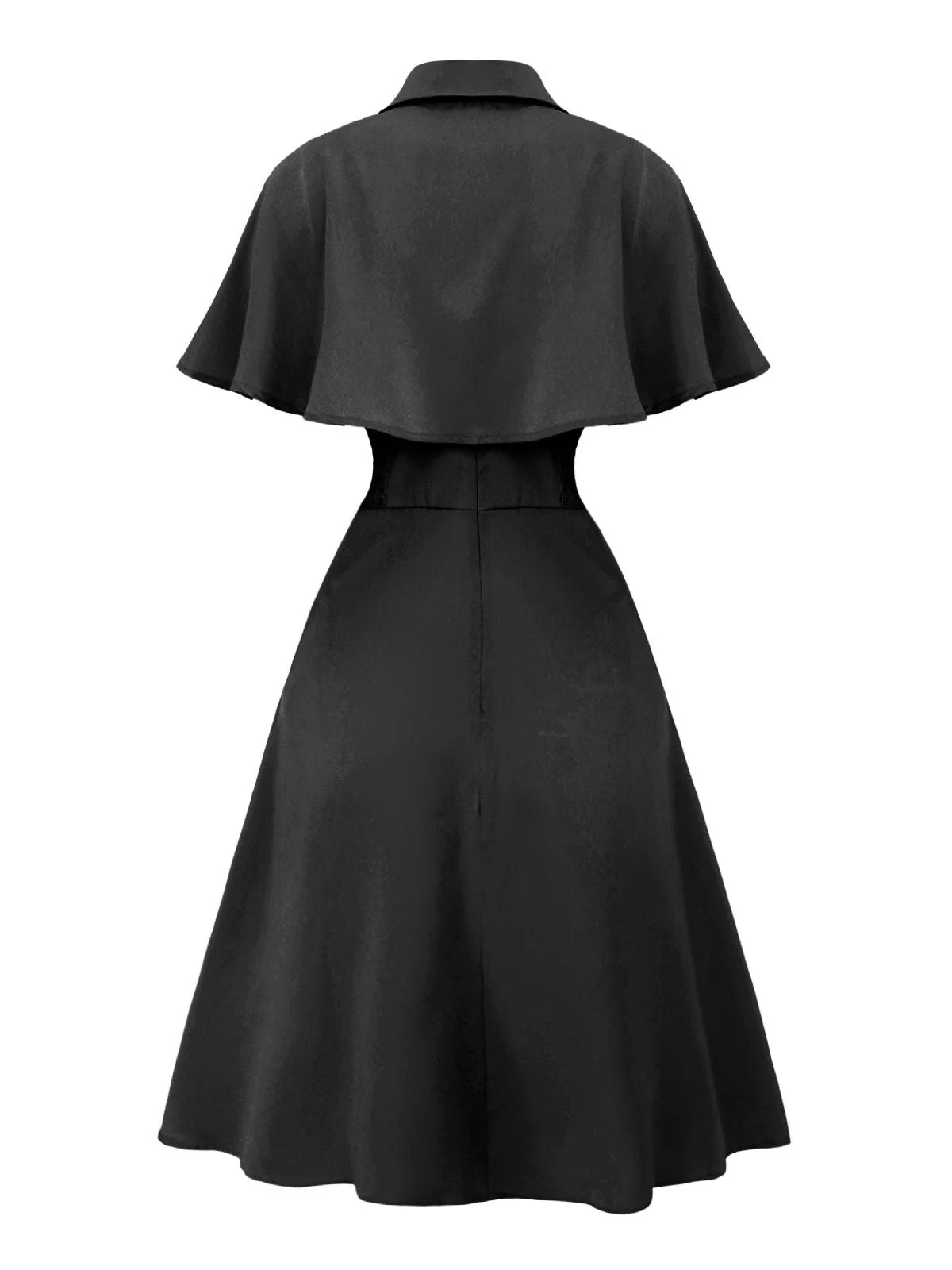 Robe capelet à revers uni des années 1950 - Image 9