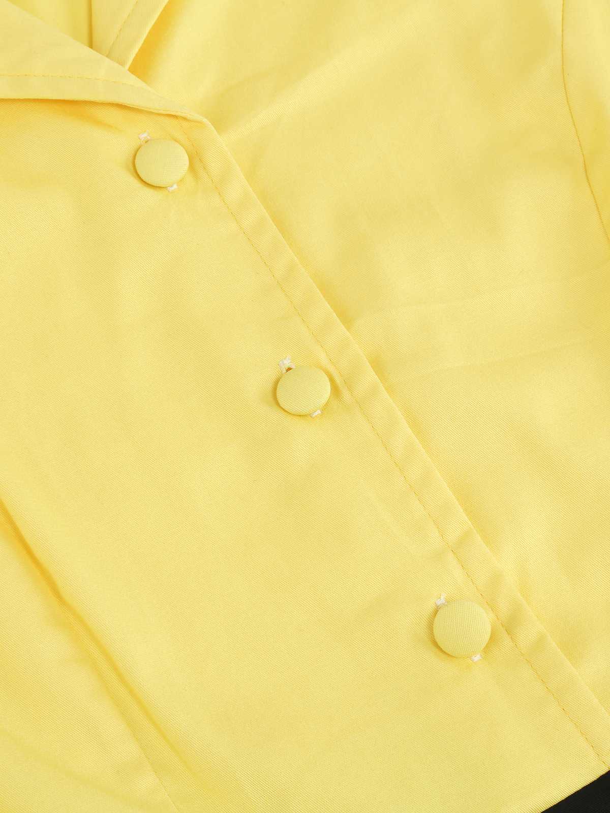 Robe ceinturée contrastée à revers des années 1950 - Image 15