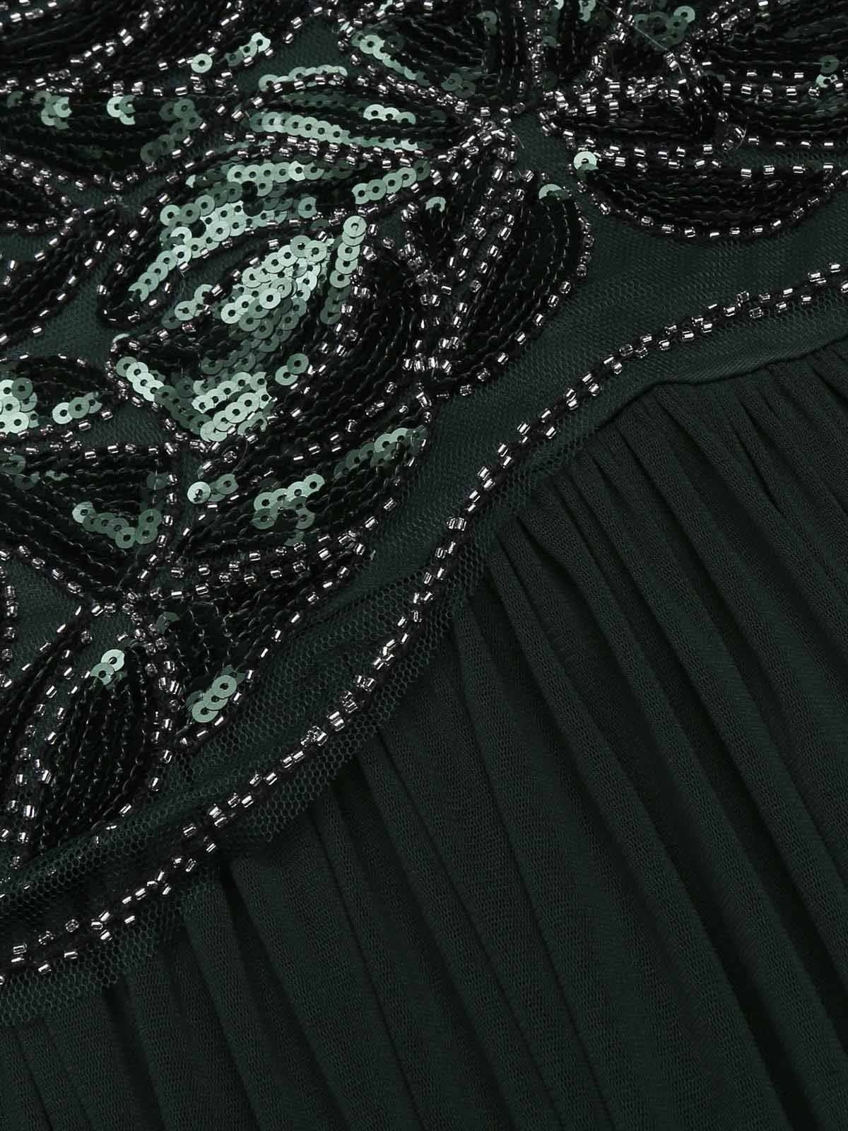 Robe Charleston Vintage Année 20 Gatsby Maxi à Paillettes Soirée - Image 10