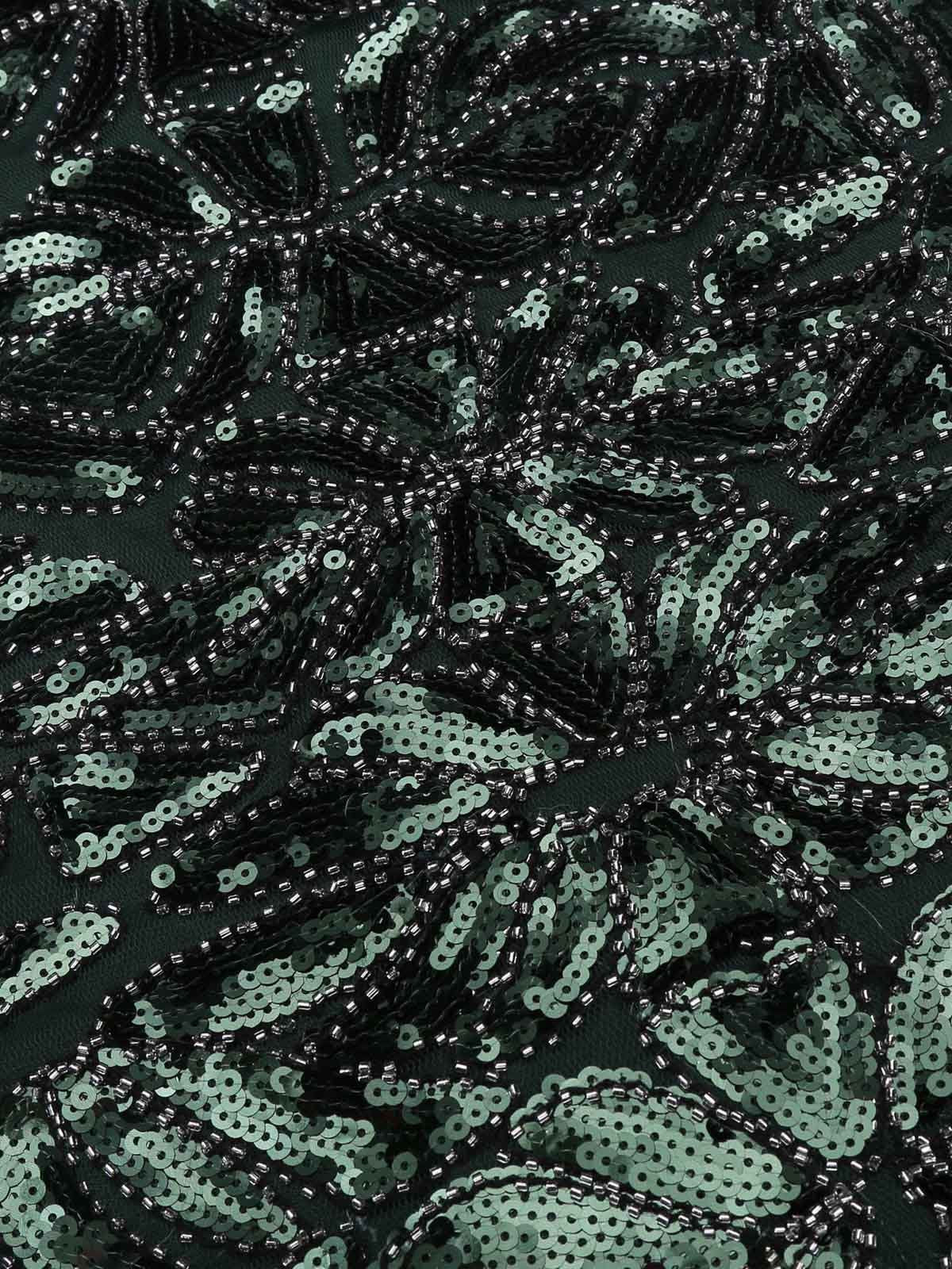 Robe Charleston Vintage Année 20 Gatsby Maxi à Paillettes Soirée - Image 9