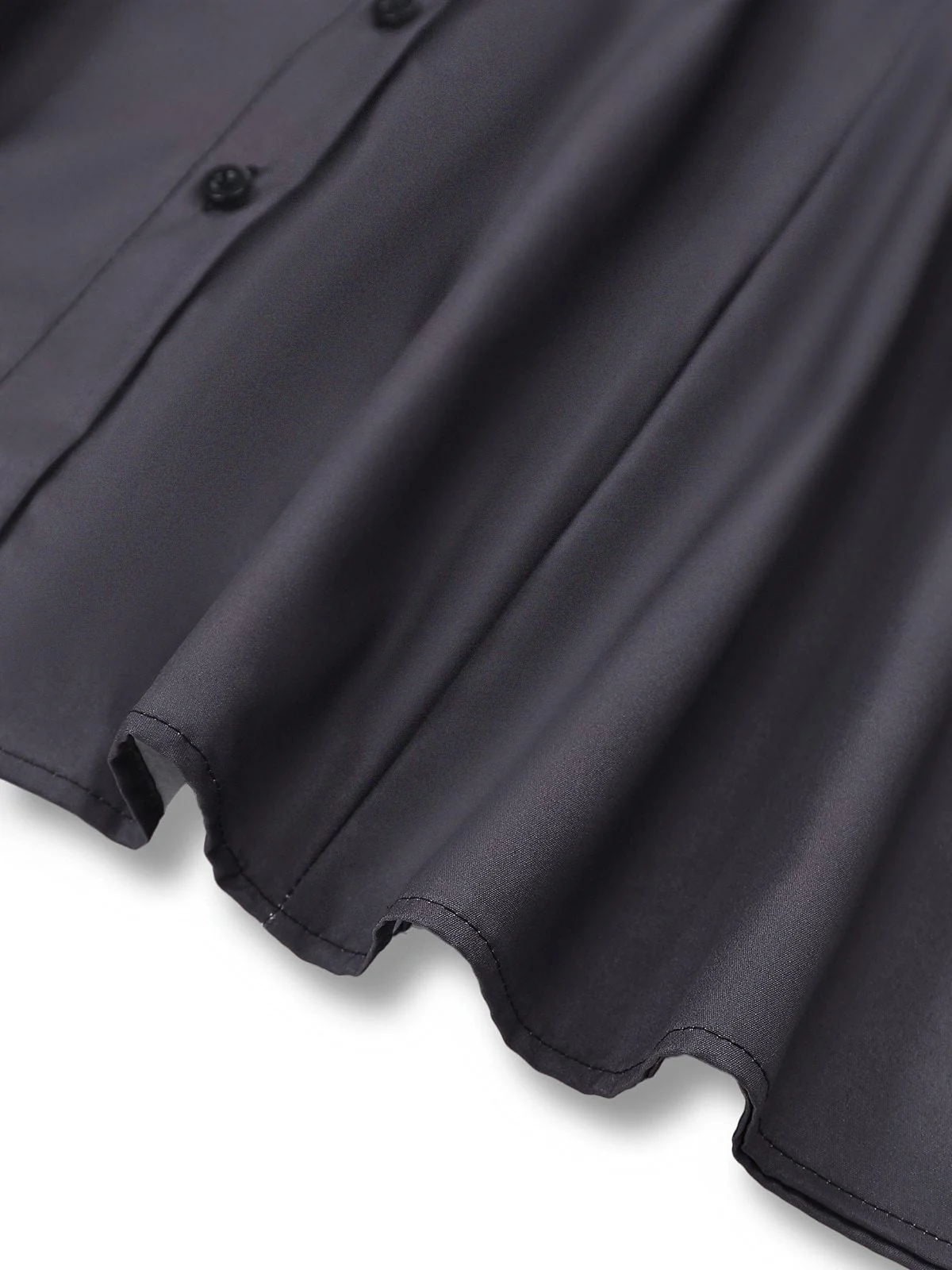 Robe chemise noire à imprimé cœurs de scorpion des années 1960 - Image 5